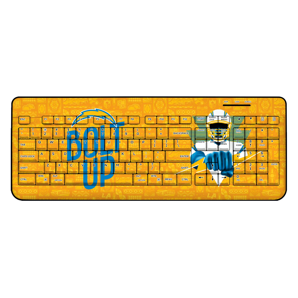 Los Angeles Chargers Deco Wireless USB Keyboard