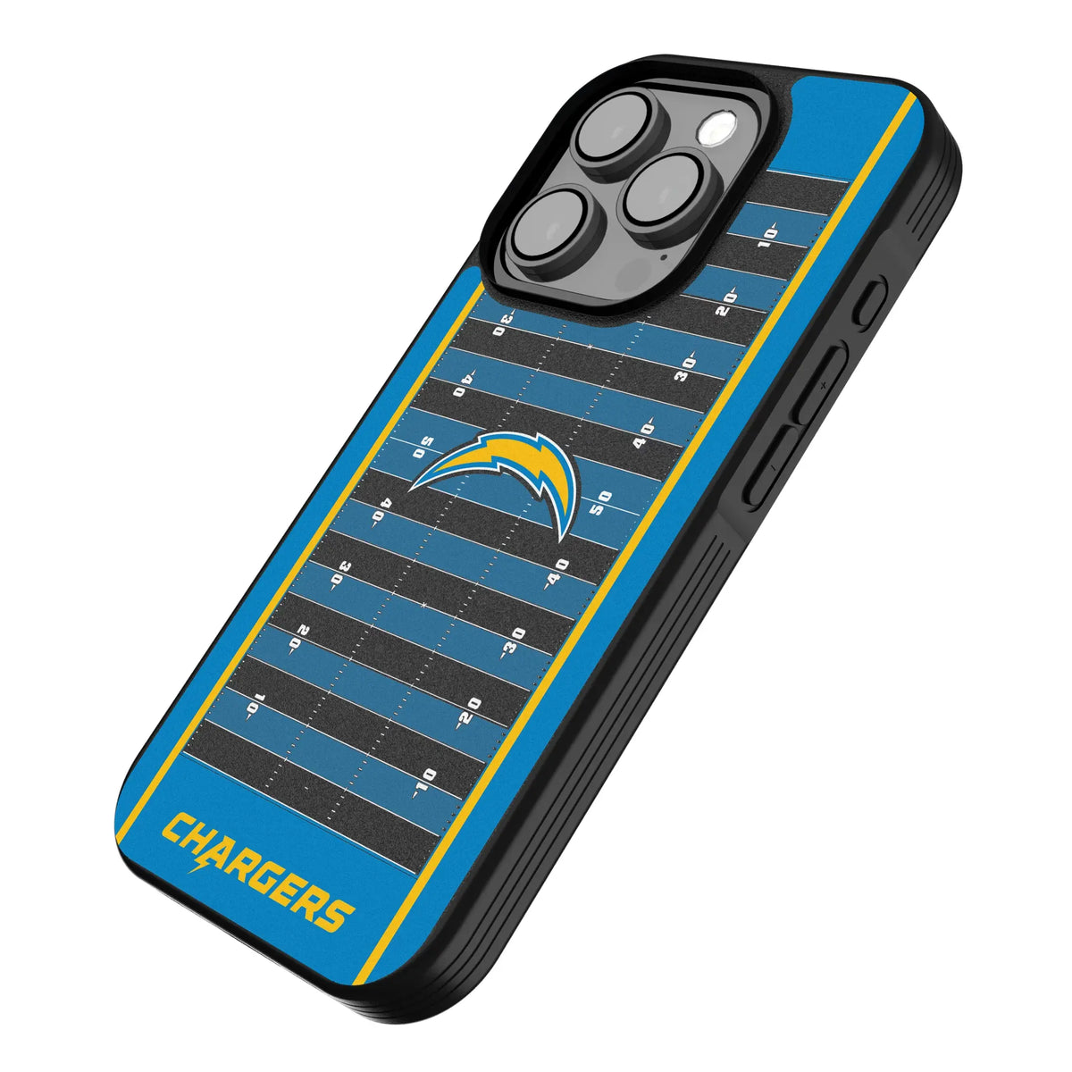 Los Angeles Chargers Field iPhone Bump Phone Case for Apple iPhone - Isometric View