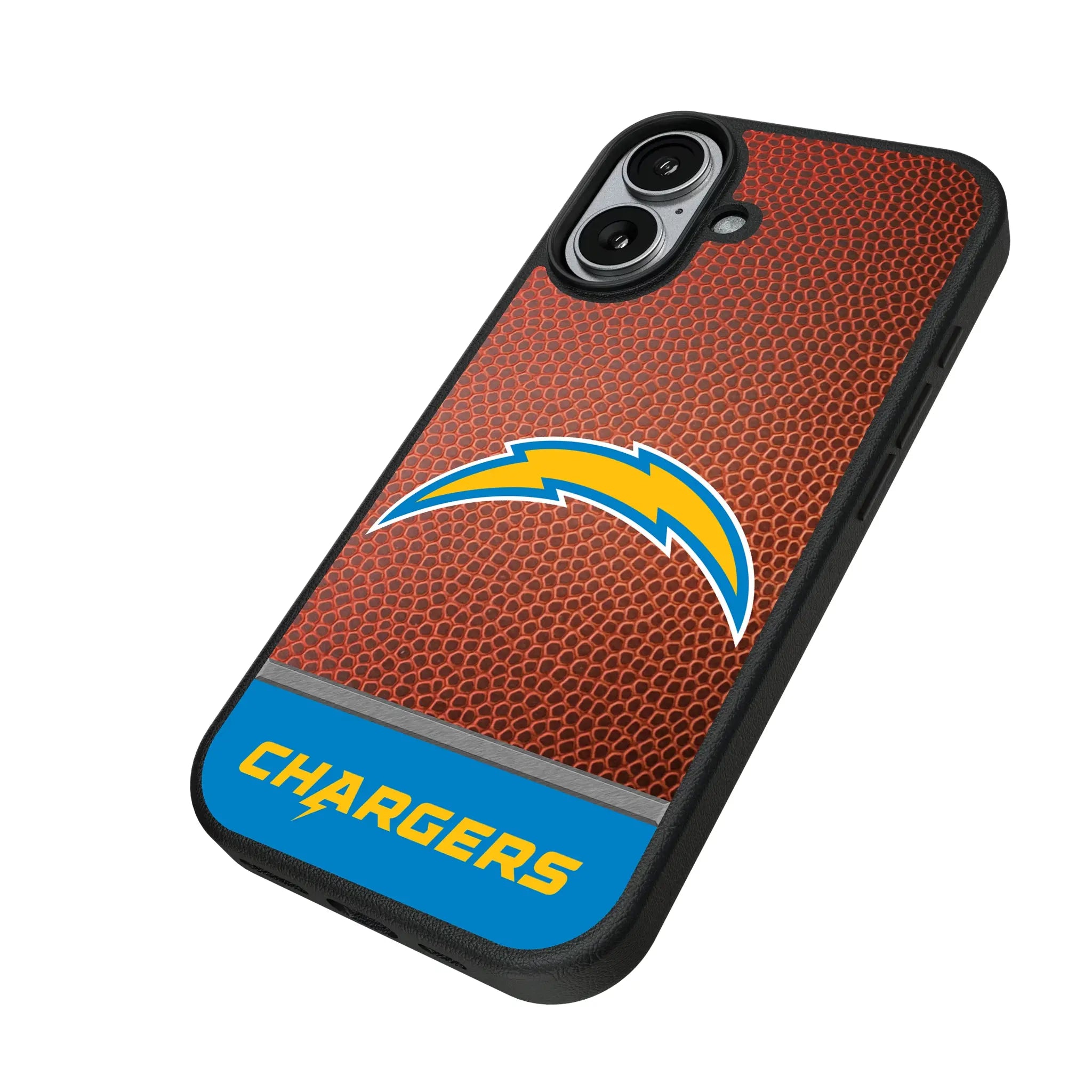 Los Angeles Chargers Football Wordmark iPhone MagSafe Compatible Phone Case for Apple iPhone - Isometric View#Device_iPhone 17