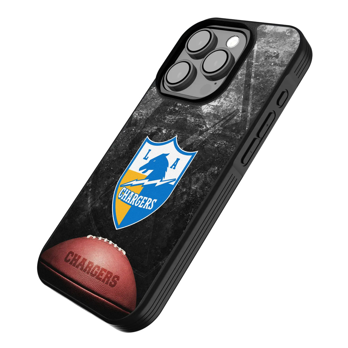 Los Angeles Chargers Historic Collection Legendary iPhone Bump Phone Case for Apple iPhone - Isometric View