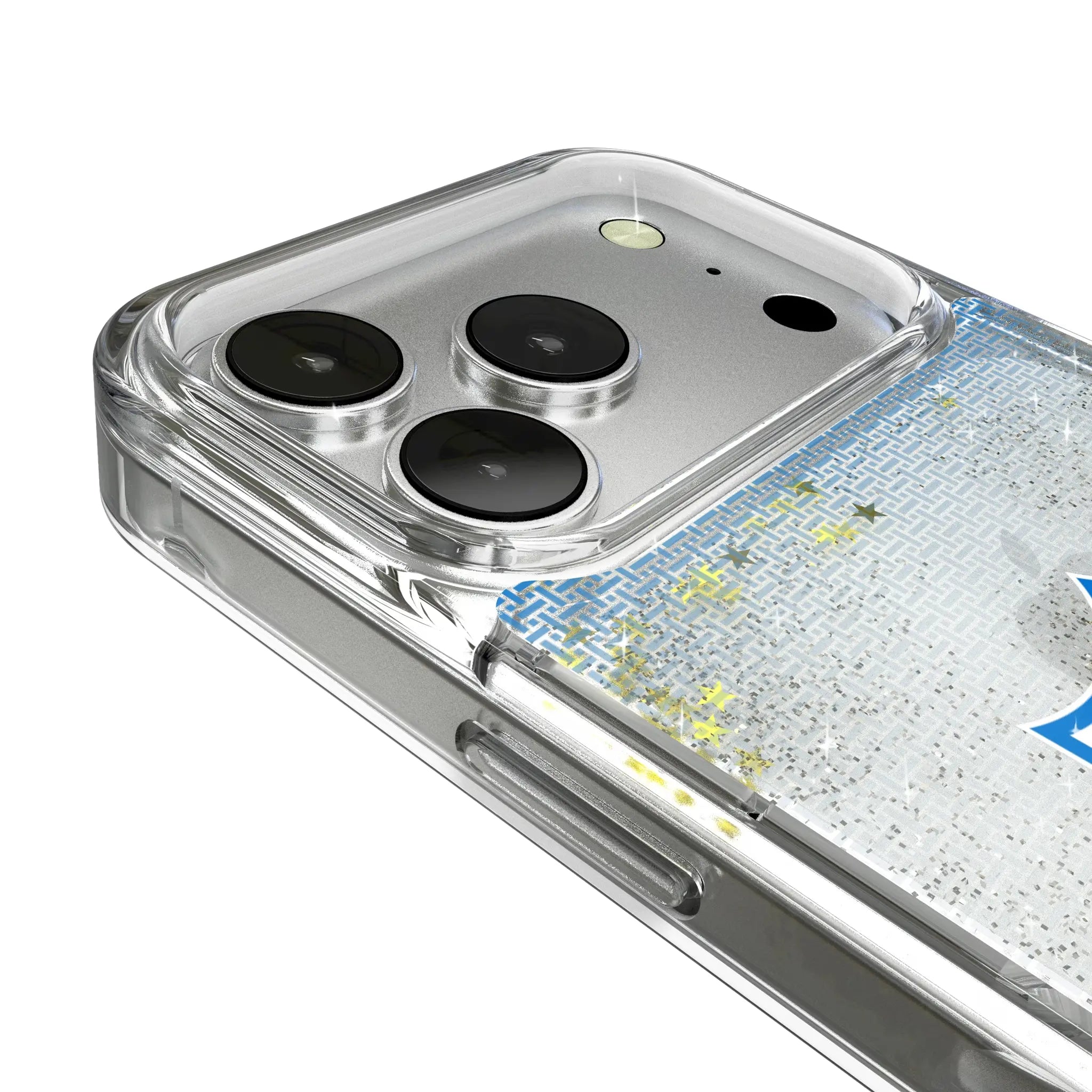 Los Angeles Chargers Historic Collection Linen iPhone Glitter Phone Case for Apple iPhone - Detail