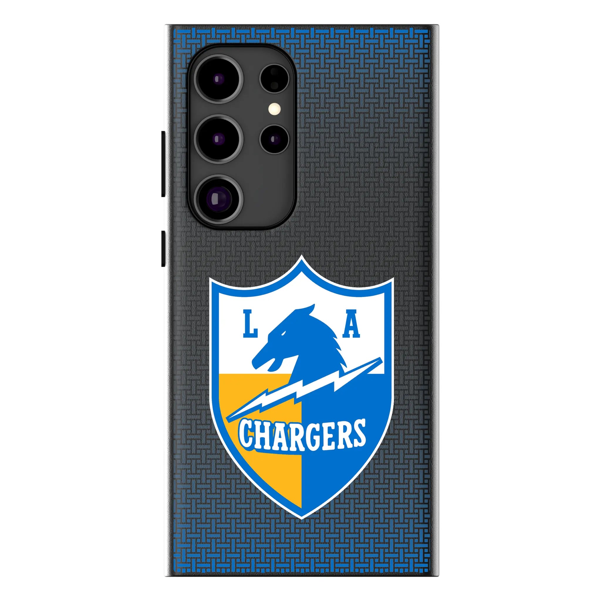 Los Angeles Chargers Historic Collection Linen Galaxy MagSafe Compatible Phone Case for Samsung Galaxy