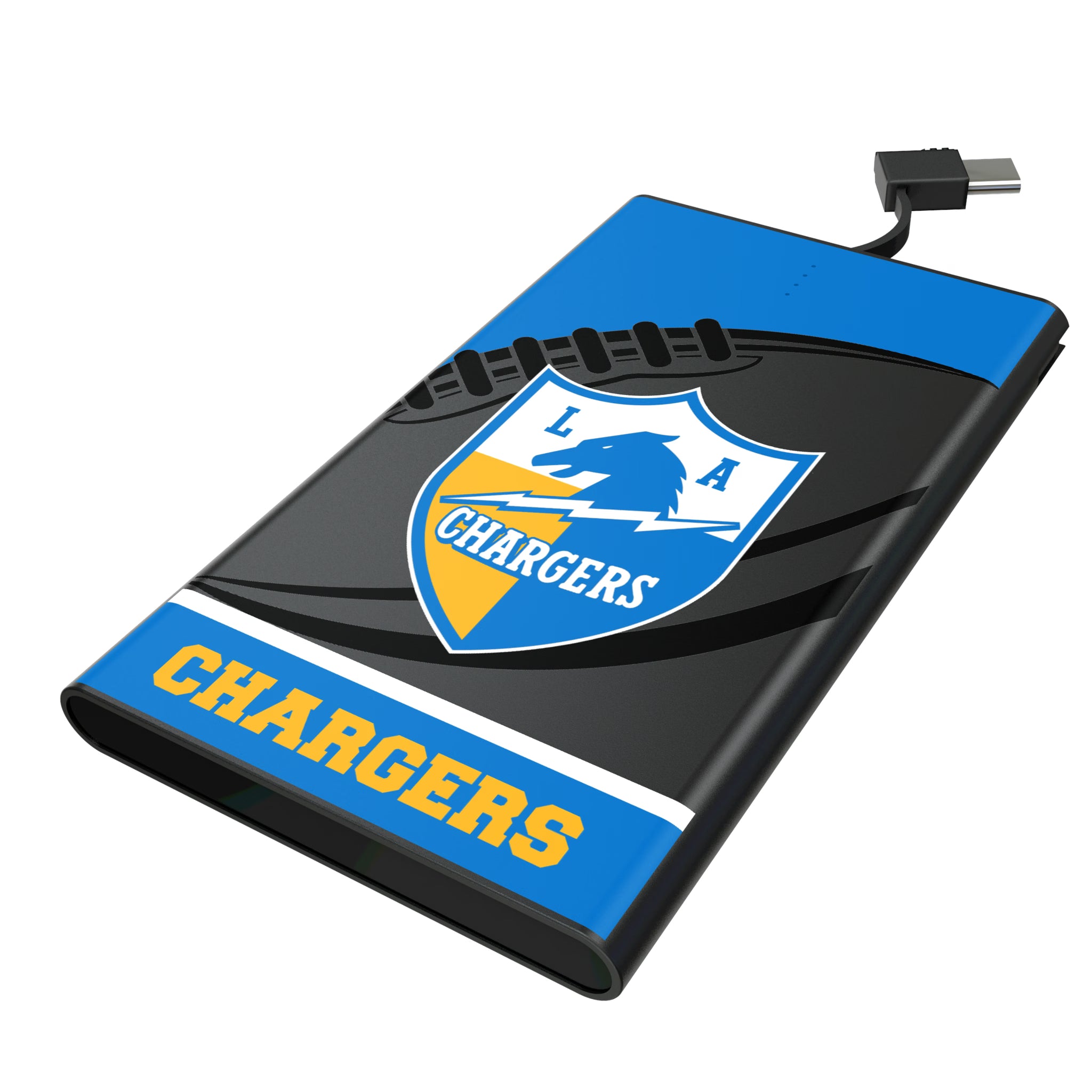 Los Angeles Chargers Historic Collection Passtime 5000mAh Flat Powerbank