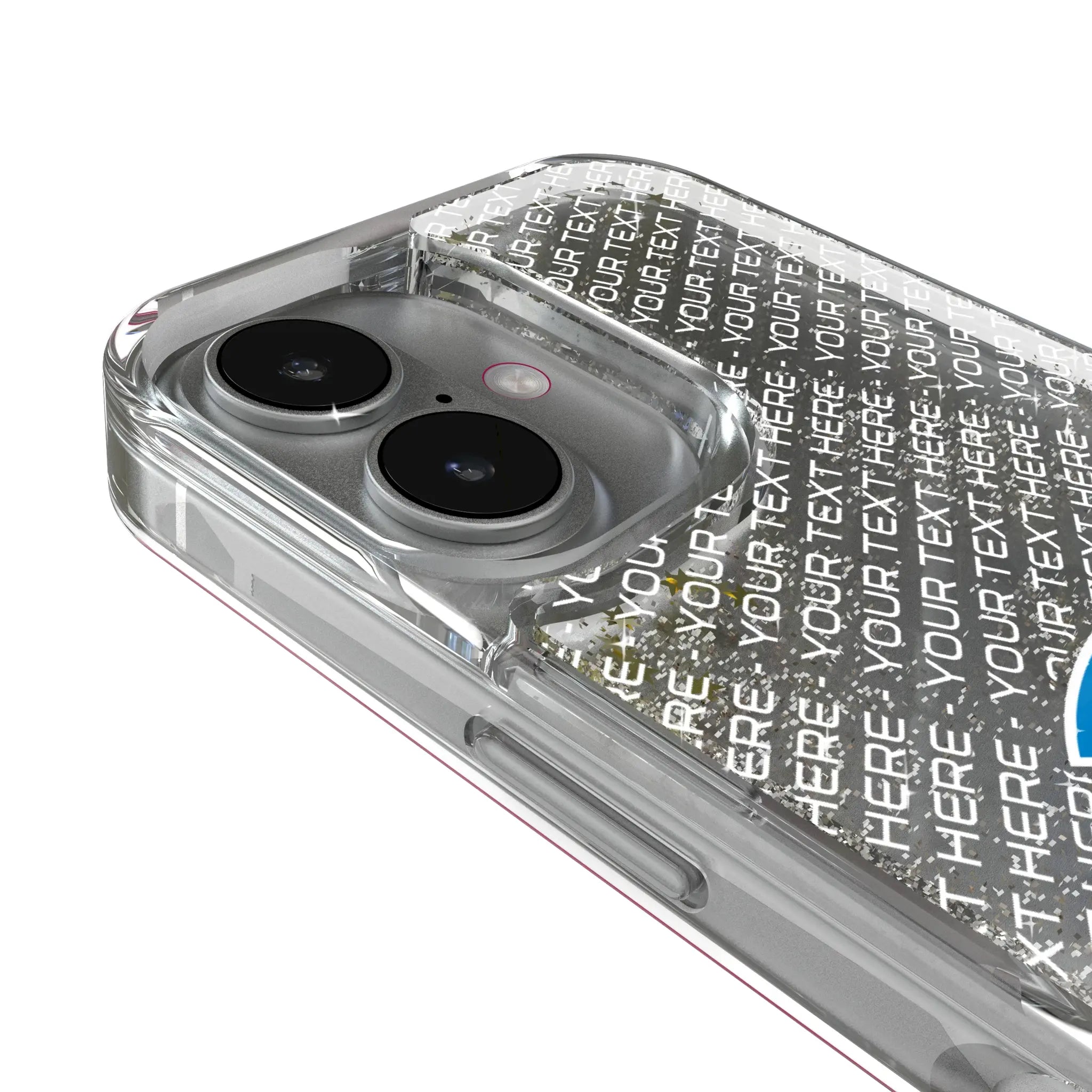 Los Angeles Chargers Personalized EndZone Plus iPhone Glitter Phone Case for Apple iPhone - Detail