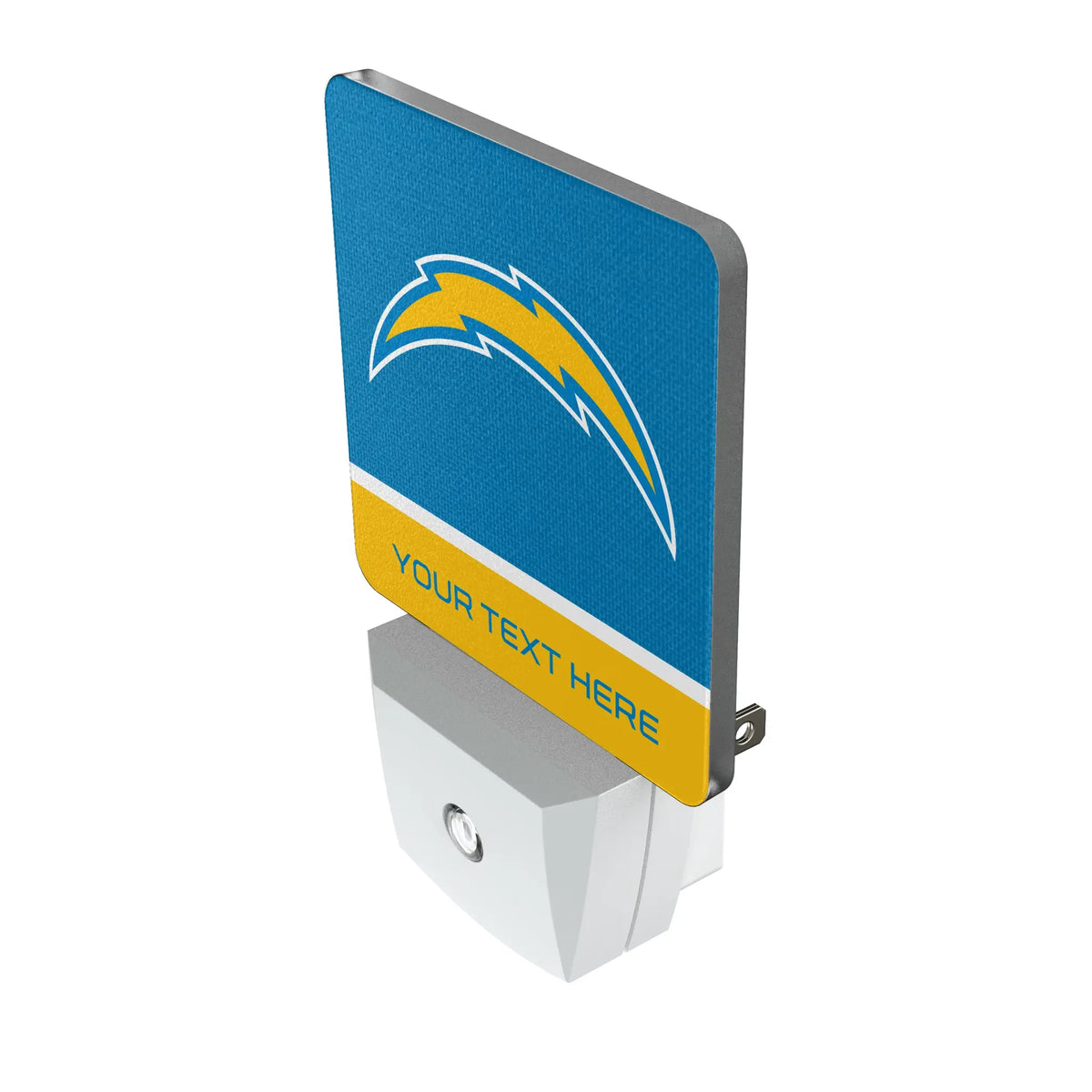 Los Angeles Chargers Personalized Endzone Solid Night Light 2-Pack - Isometric View
