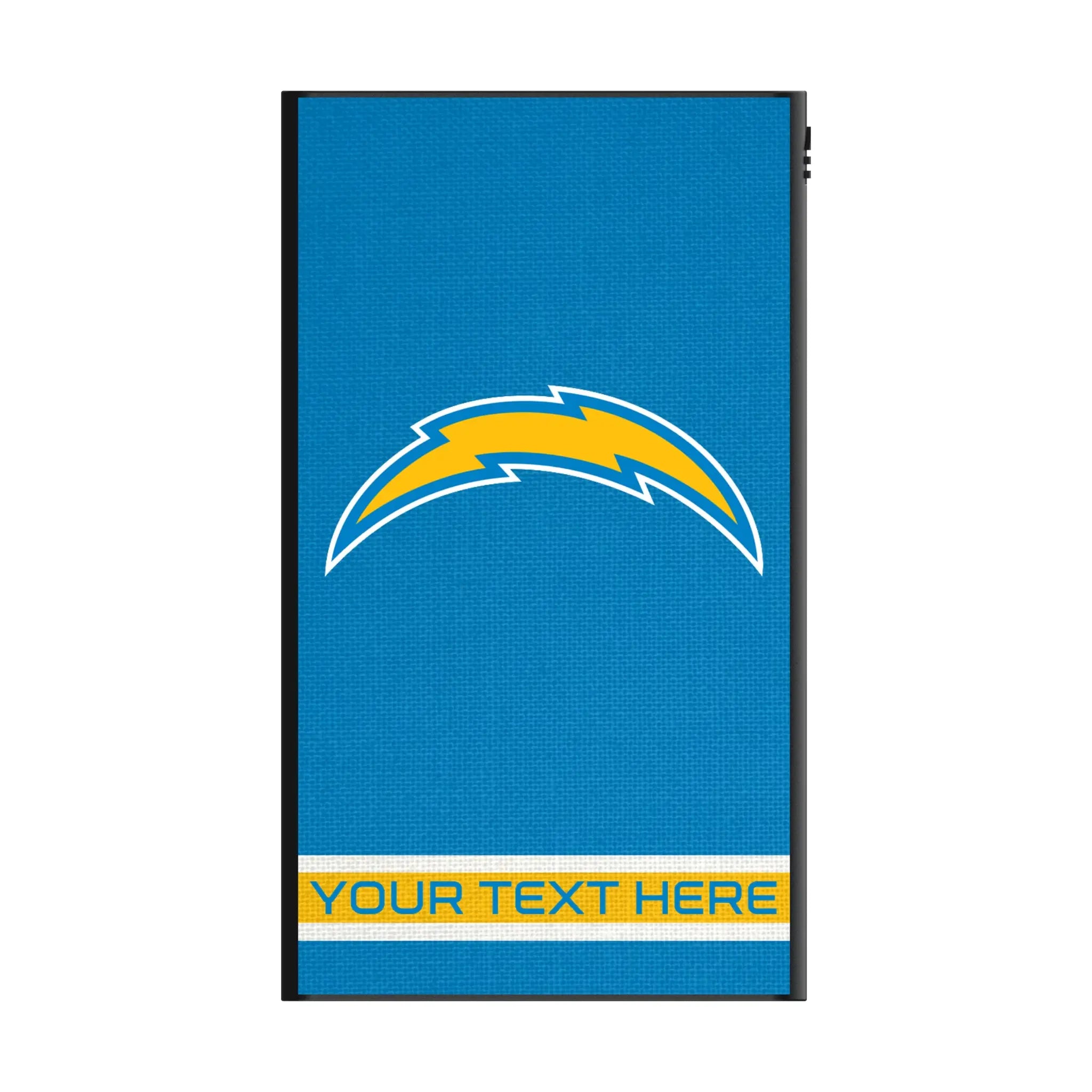 Los Angeles Chargers Personalized Stripe 5000mAh Flat Power Bank