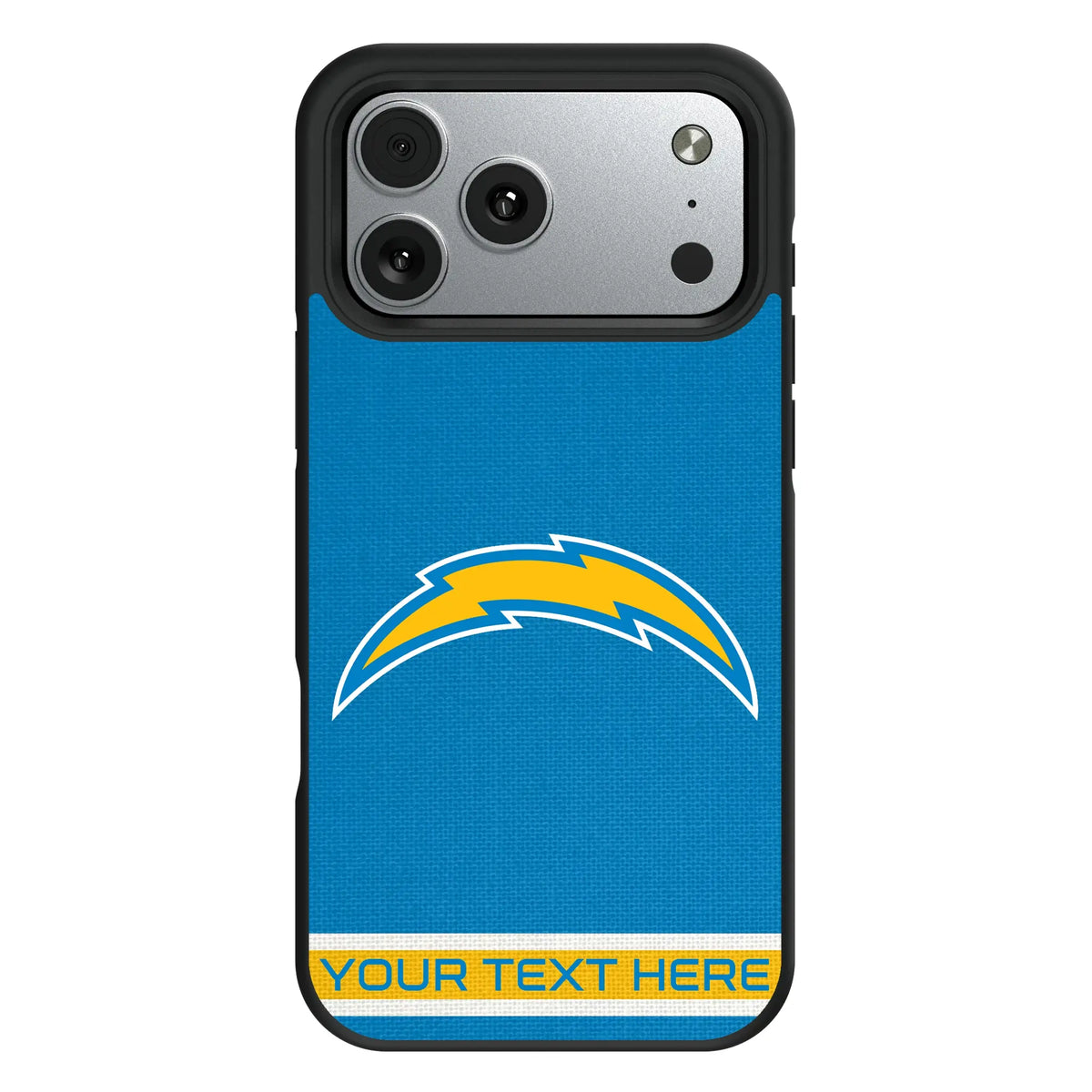 Los Angeles Chargers Personalized Stripe iPhone Bump Phone Case for Apple iPhone#Device_iPhone 17 Pro Max