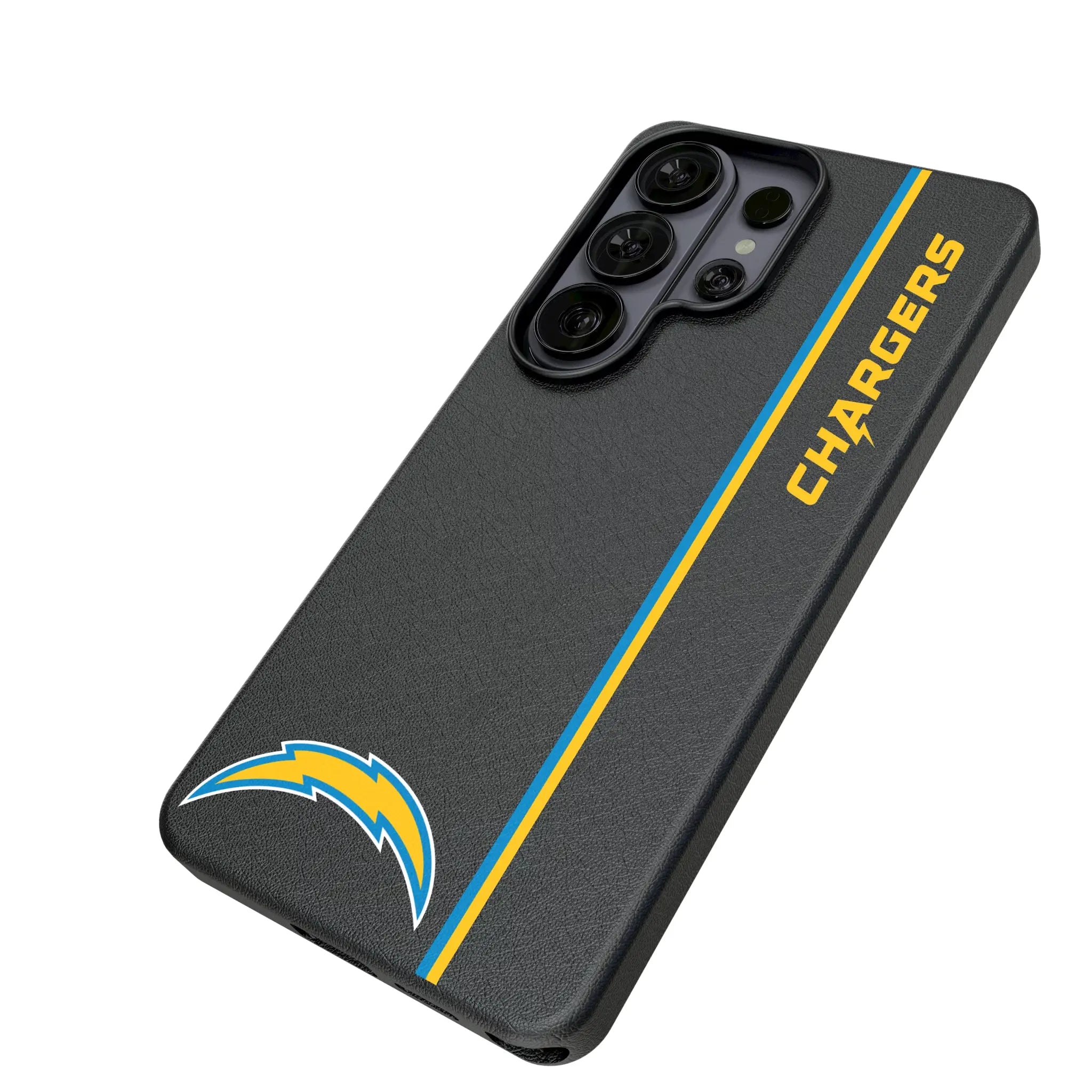 Los Angeles Chargers Sidebar Galaxy MagSafe Compatible Phone Case for Samsung Galaxy - Isometric View#Device_Galaxy S26 Ultra