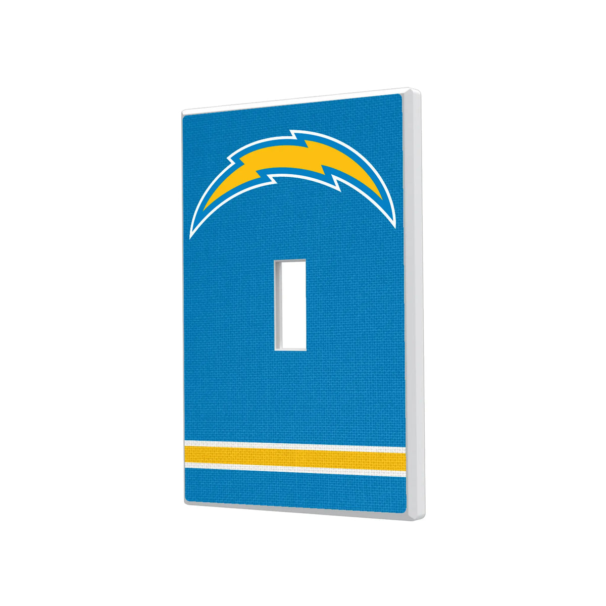Los Angeles Chargers Stripe Hidden-Screw Light Switch Plate#Style_Single Toggle