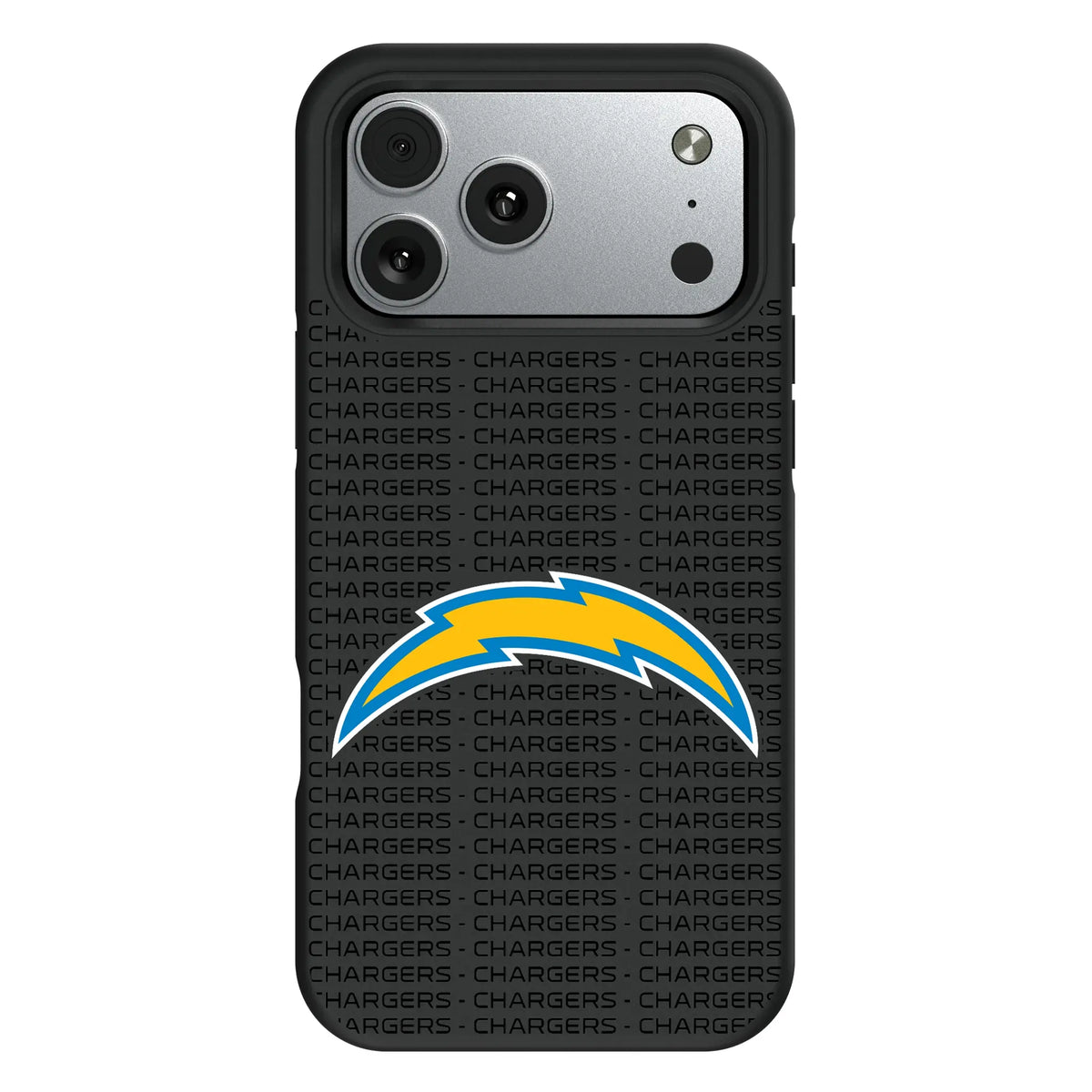 Los Angeles Chargers Text Backdrop iPhone Bump Phone Case for Apple iPhone#Device_iPhone 17 Pro Max