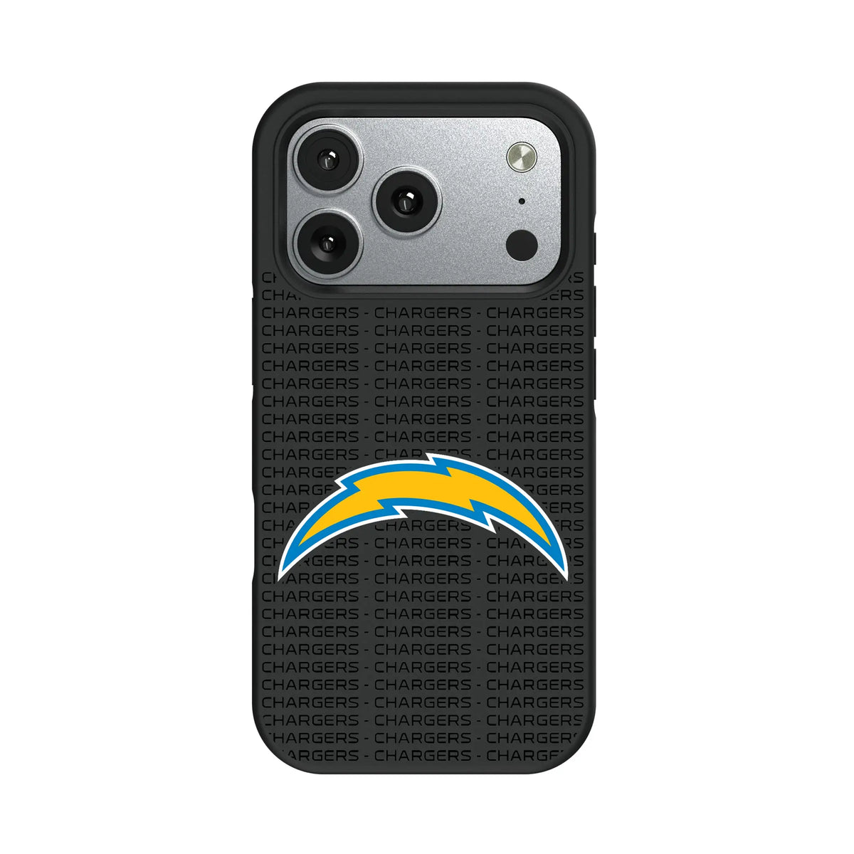 Los Angeles Chargers Text Backdrop iPhone Bump Phone Case for Apple iPhone#Device_iPhone 17 Pro