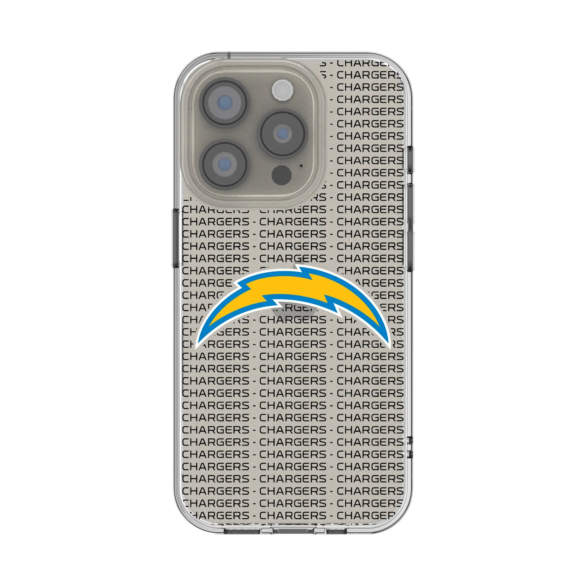 Los Angeles Chargers Text Backdrop iPhone Clear Phone Case for Apple iPhone