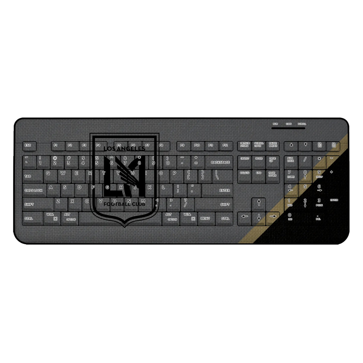 Los Angeles Football Club Diagonal Stripe Wireless USB Keyboard