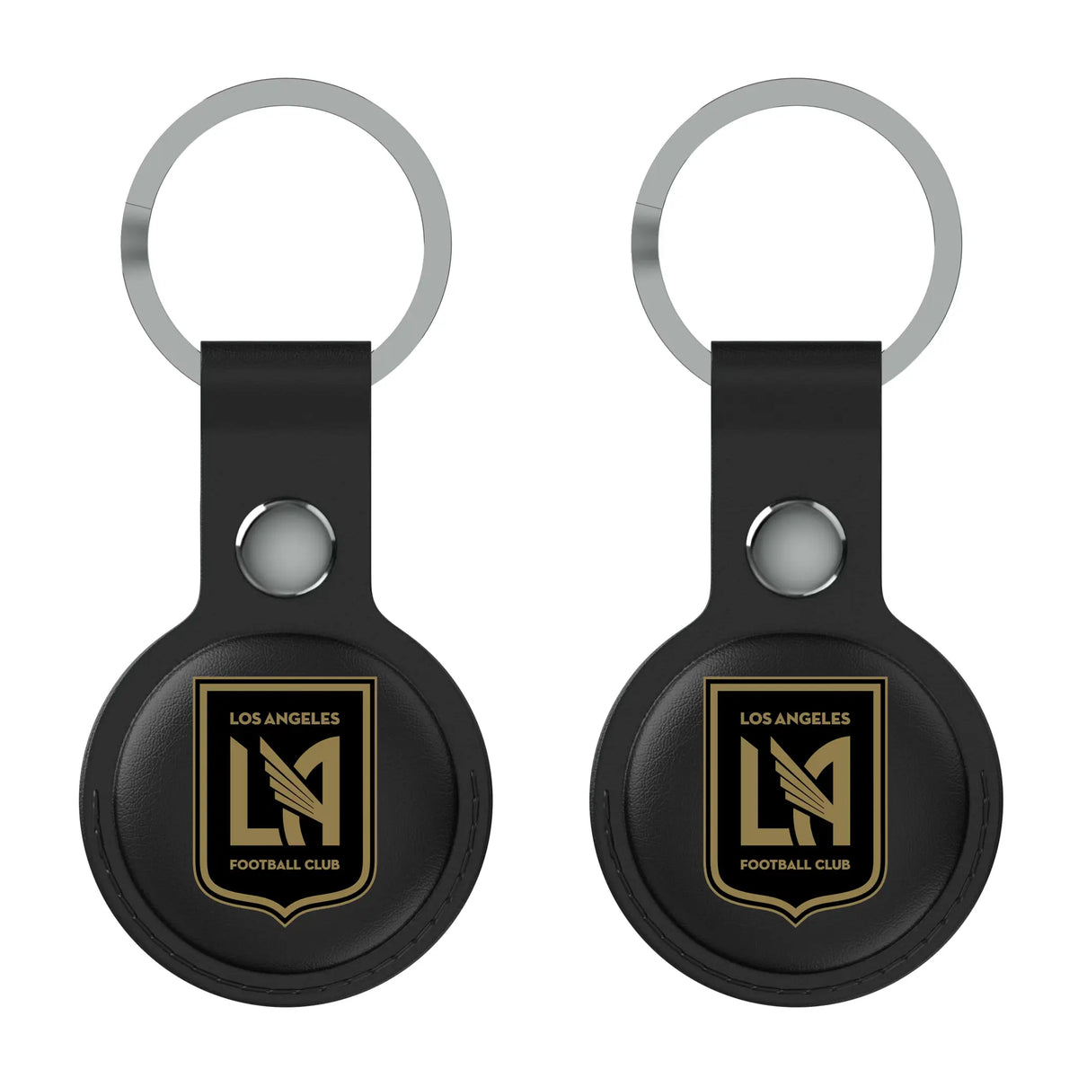 Los Angeles Football Club Insignia AirTag Black Airtag Holder 2-Pack
