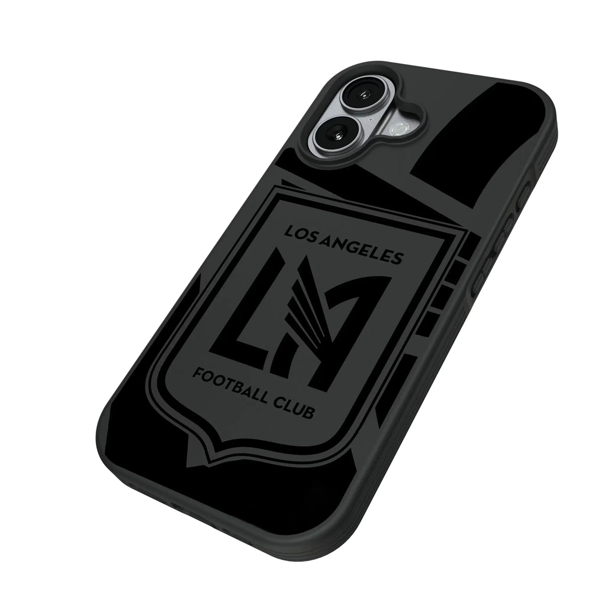 Los Angeles Football Club Monocolor Tilt iPhone Bump Phone Case for Apple iPhone - Isometric View#Device_iPhone 17