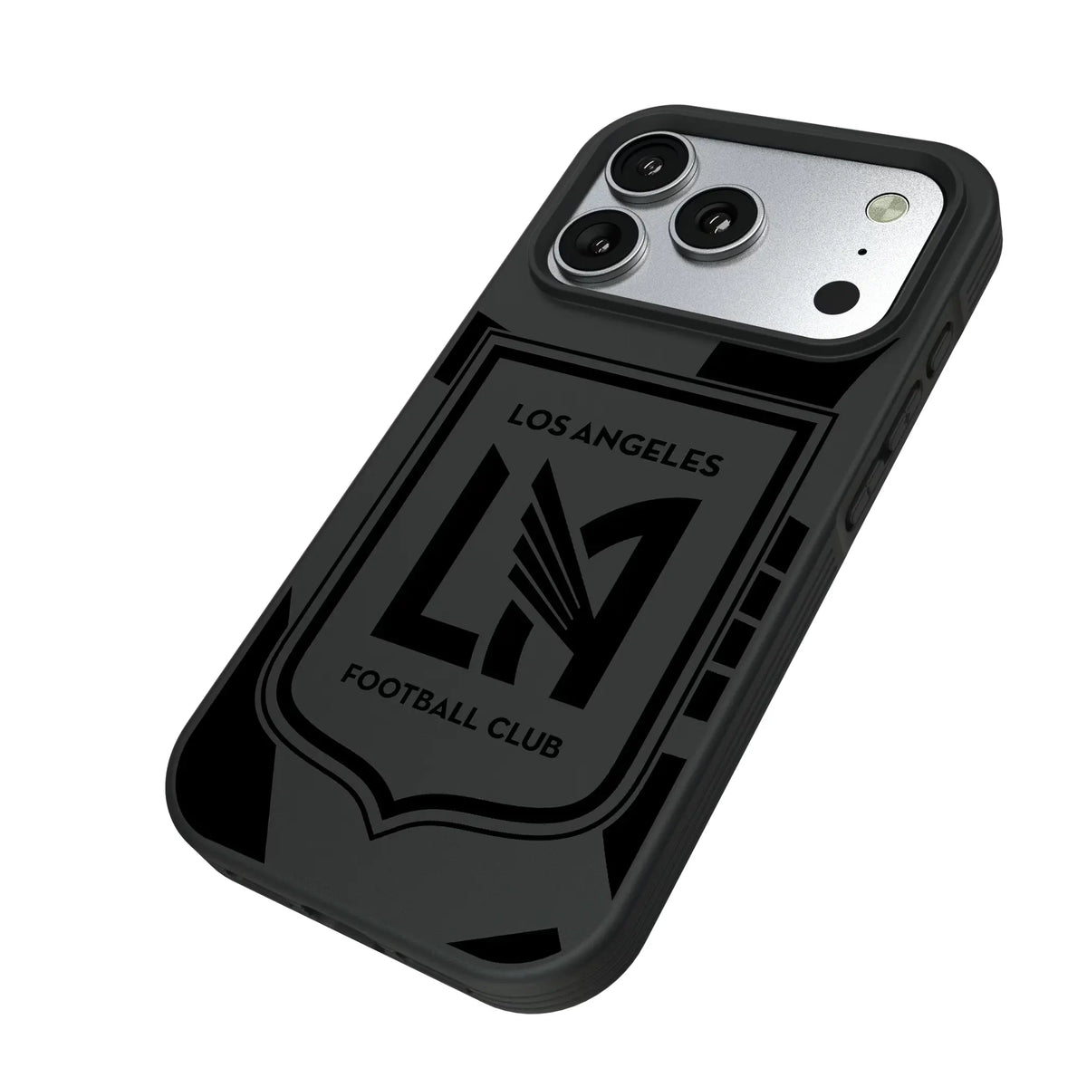Los Angeles Football Club Monocolor Tilt iPhone Bump Phone Case for Apple iPhone - Isometric View#Device_iPhone 17 Pro