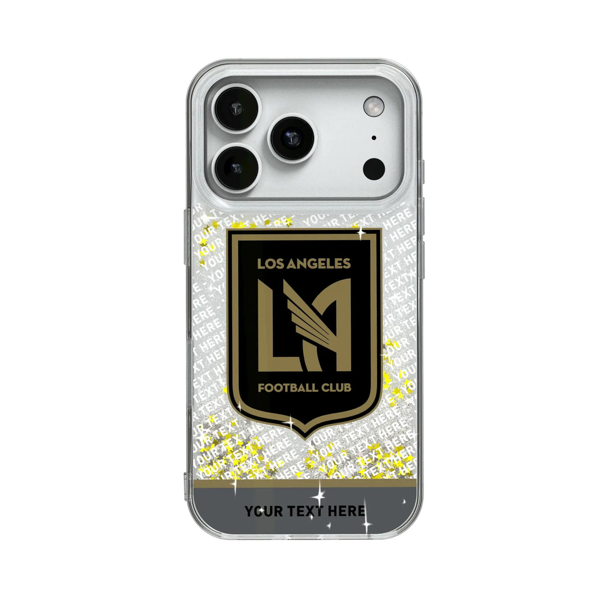 Los Angeles Football Club Personalized EndZone Plus Glitter Phone Case for Apple iPhone