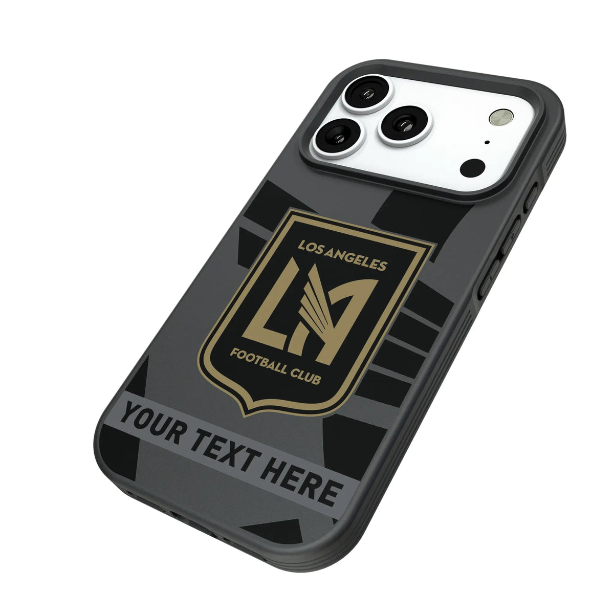 Los Angeles Football Club Personalized Tilt iPhone Bump Phone Case for Apple iPhone - Isometric View#Device_iPhone 18 Pro