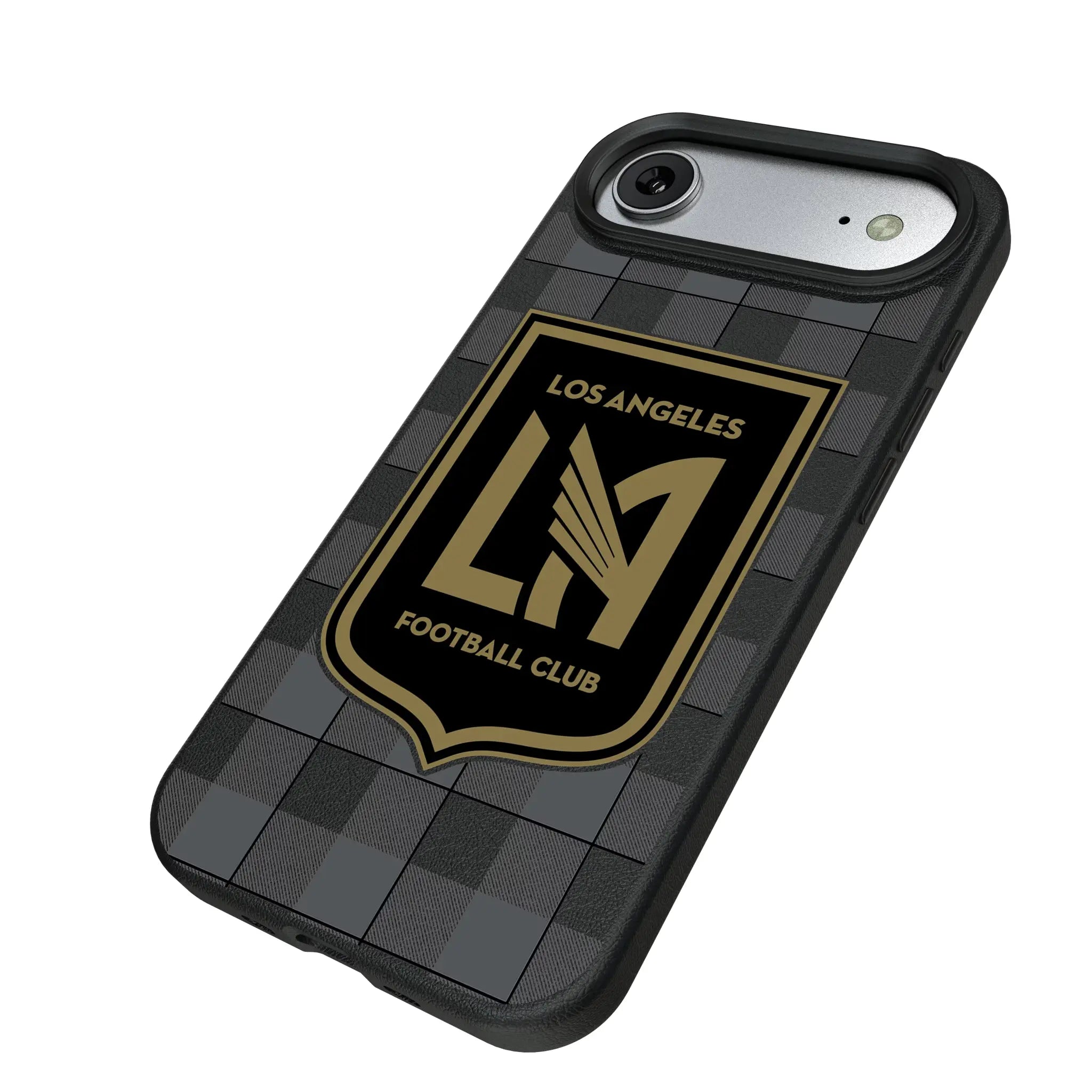 Los Angeles Football Club Plaid iPhone MagSafe Compatible Phone Case for Apple iPhone - Isometric View#Device_iPhone Air