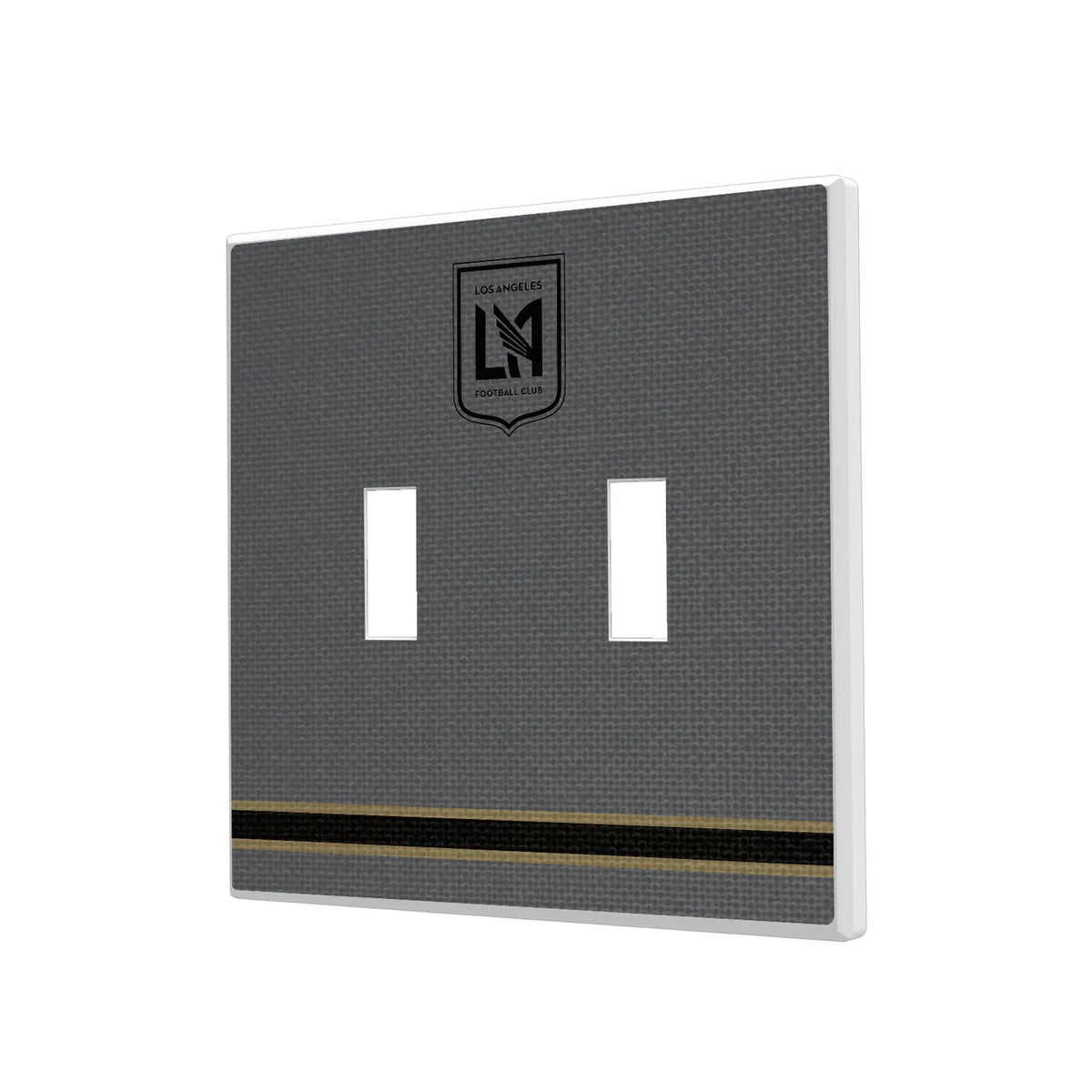 Los Angeles Football Club Stripe Hidden-Screw Light Switch Plate#Style_Double Toggle