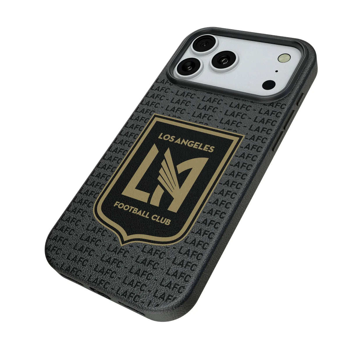 Los Angeles Football Club Text Backdrop iPhone MagSafe Compatible Phone Case for Apple iPhone - Isometric View#Device_iPhone 18 Pro Max