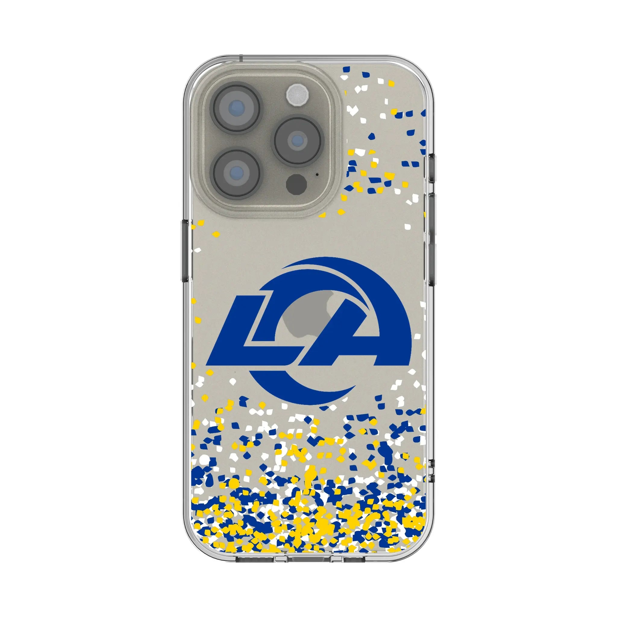 Los Angeles Rams Confetti iPhone Clear Phone Case for Apple iPhone