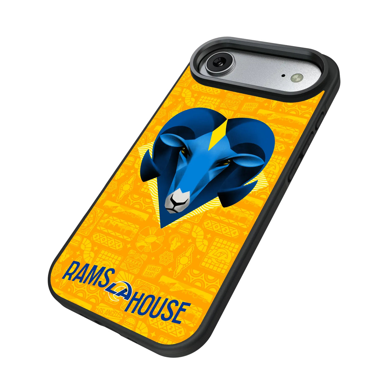 Los Angeles Rams Deco iPhone Bump Phone Case for Apple iPhone - Isometric View#Device_iPhone Air