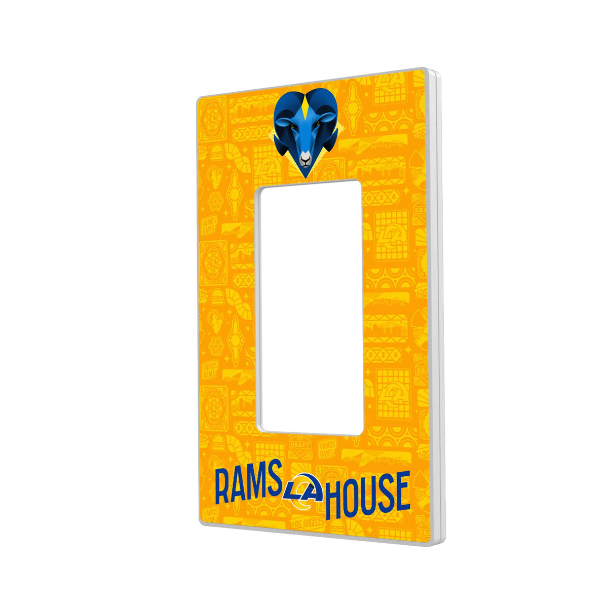Los Angeles Rams Deco Hidden-Screw Light Switch Plate#Style_Single Rocker