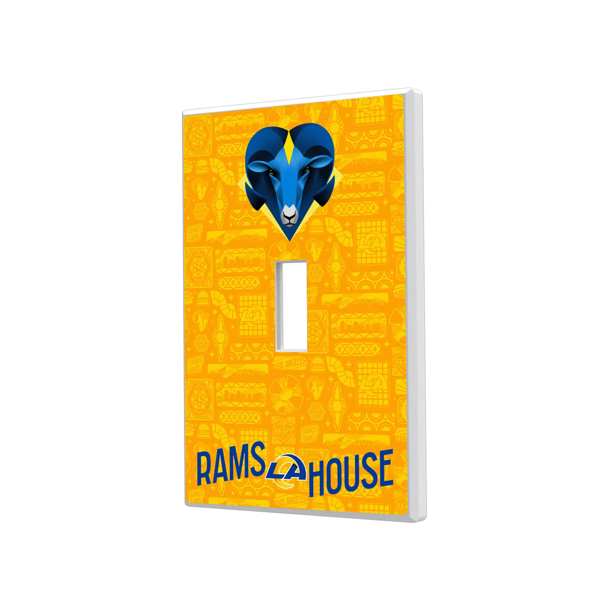 Los Angeles Rams Deco Hidden-Screw Light Switch Plate#Style_Single Toggle