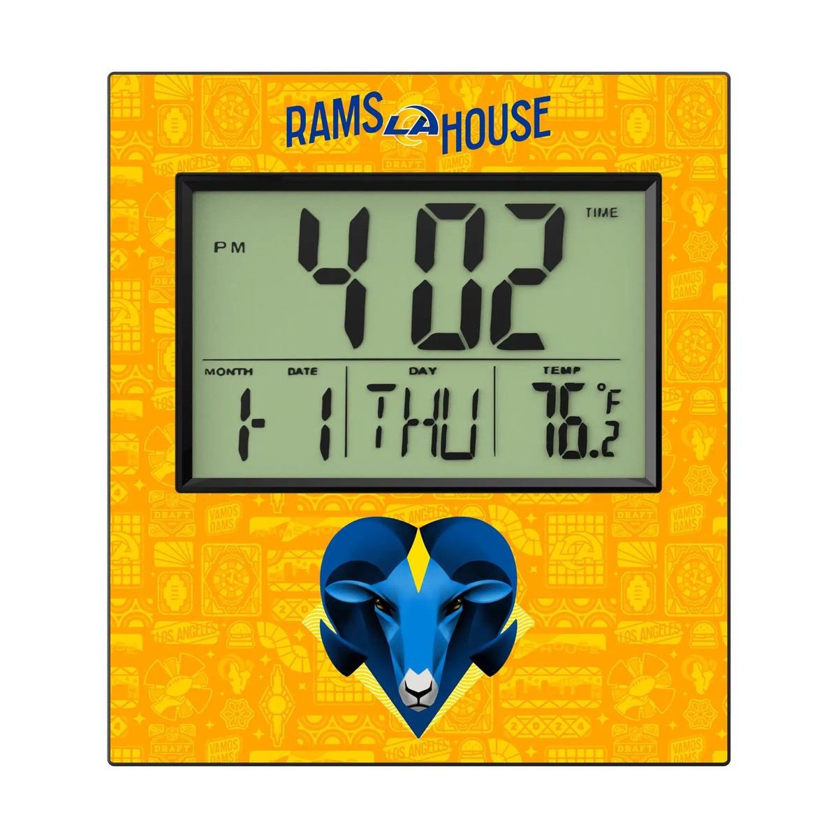 Los Angeles Rams Deco Wall Clock