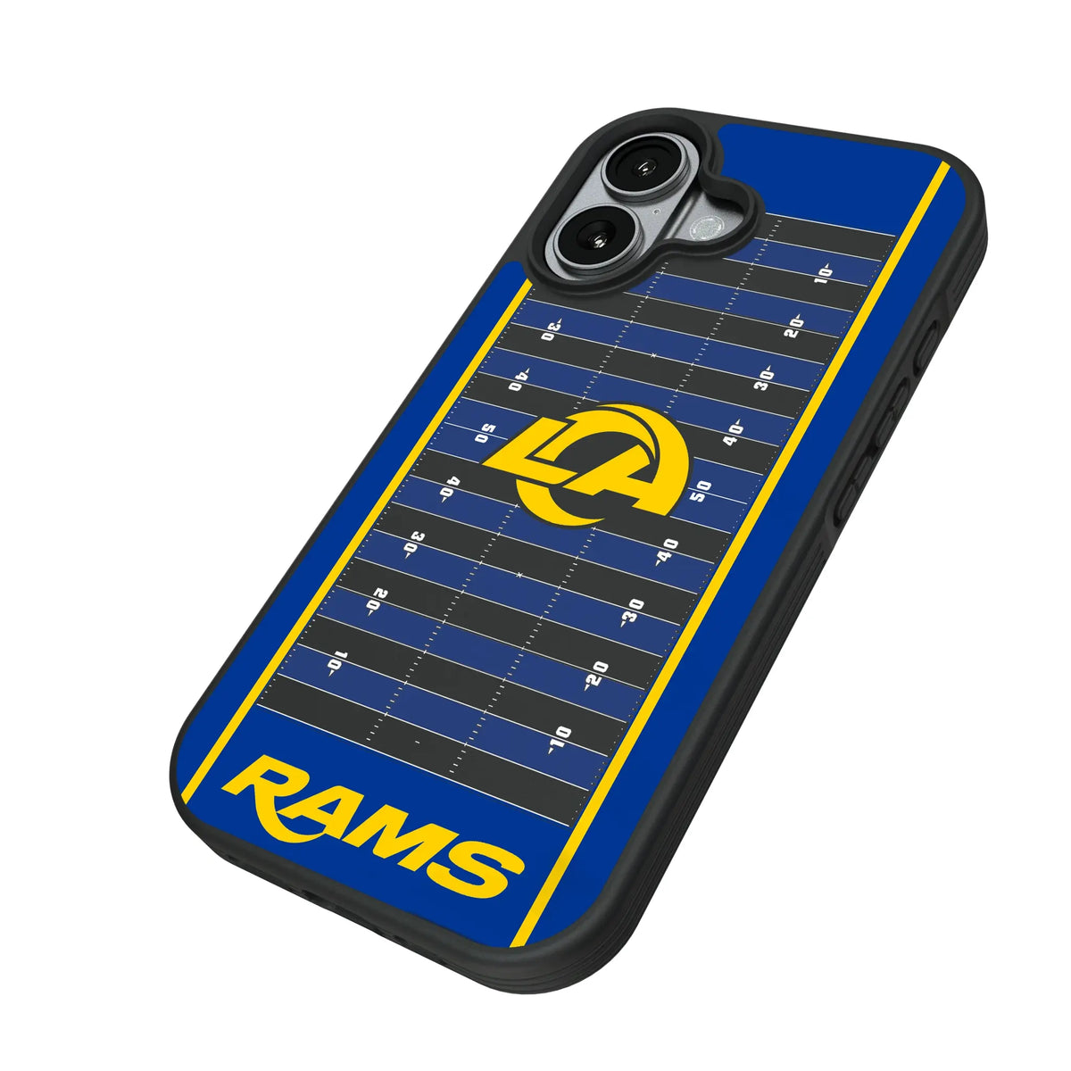 Los Angeles Rams Field iPhone Bump Phone Case for Apple iPhone - Isometric View#Device_iPhone 17