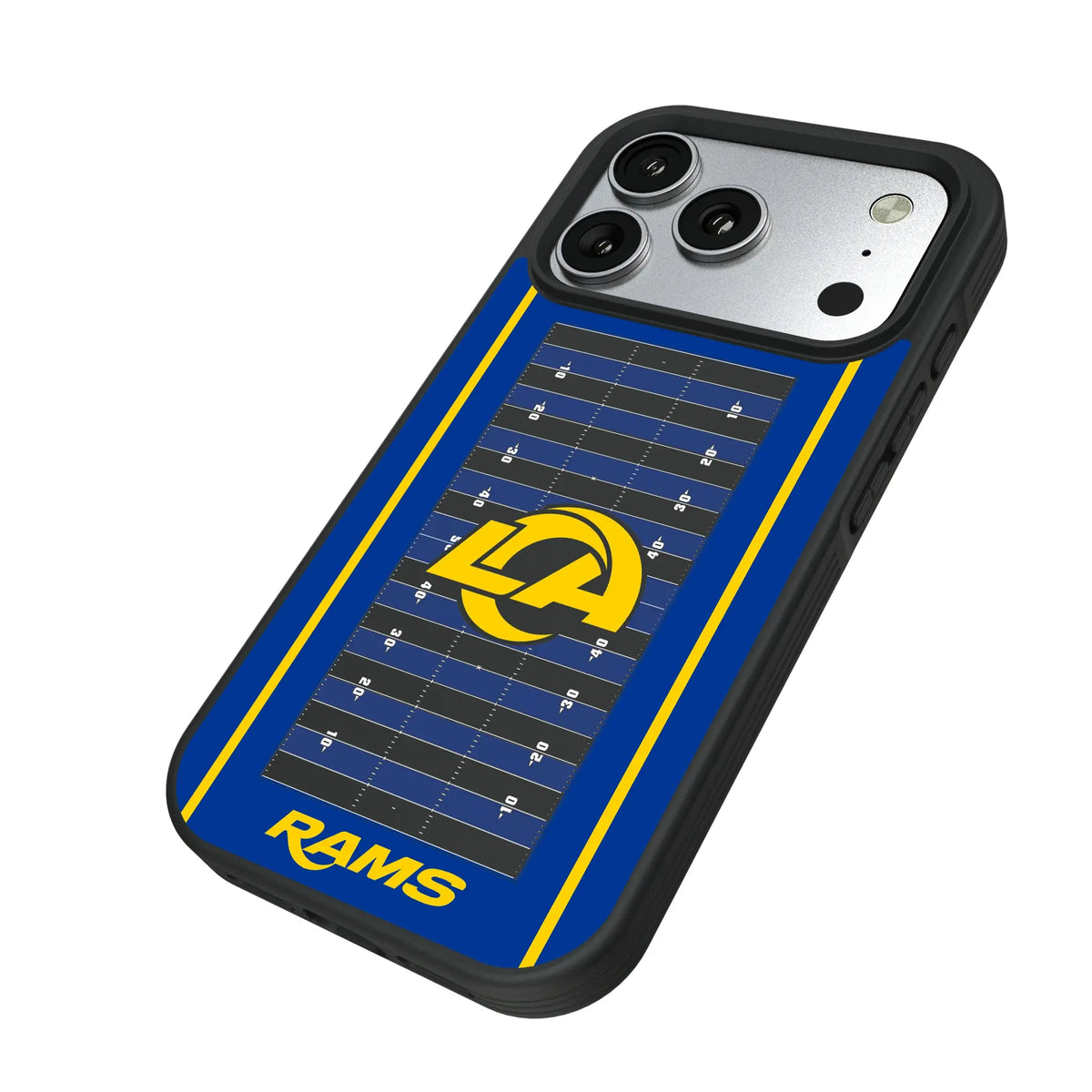 Los Angeles Rams Field iPhone Bump Phone Case for Apple iPhone - Isometric View#Device_iPhone 17 Pro