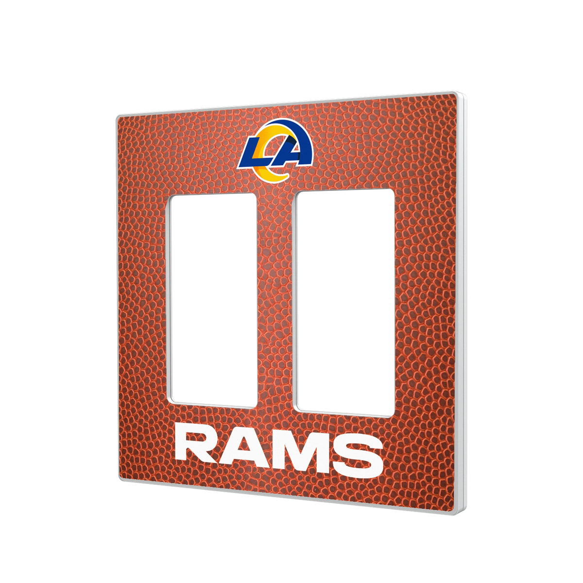 Los Angeles Rams Football Hidden-Screw Light Switch Plate#Style_Double Rocker