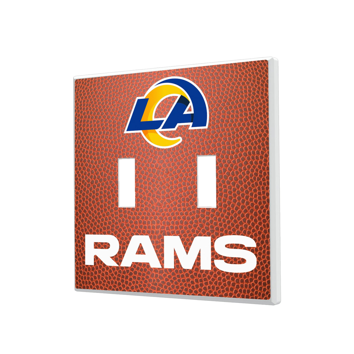 Los Angeles Rams Football Hidden-Screw Light Switch Plate#Style_Double Toggle