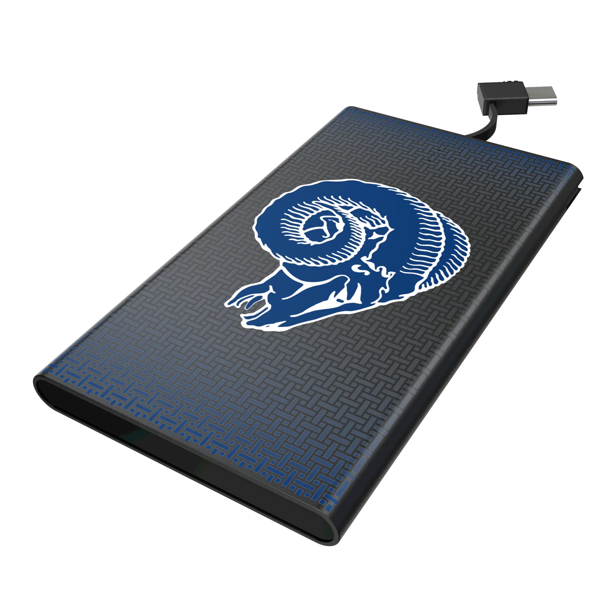 Los Angeles Rams Historic Collection Linen 5000mAh Flat Power Bank