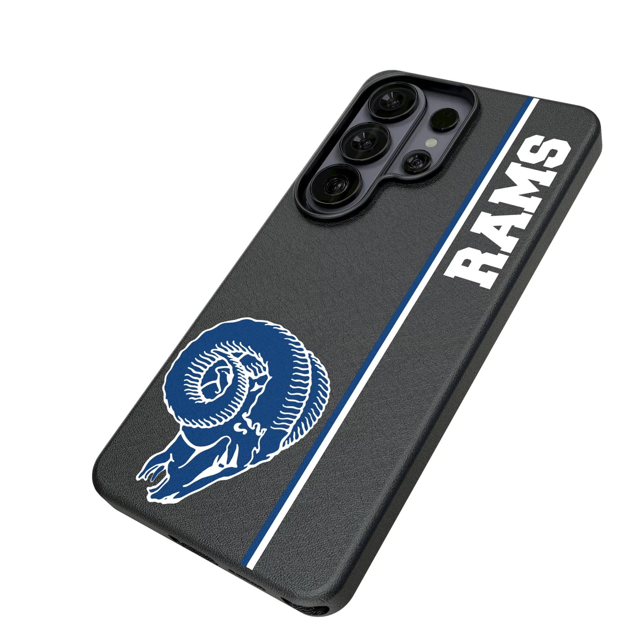 Los Angeles Rams Historic Collection Sidebar Galaxy MagSafe Compatible Phone Case for Samsung Galaxy - Isometric View#Device_Galaxy S26 Ultra
