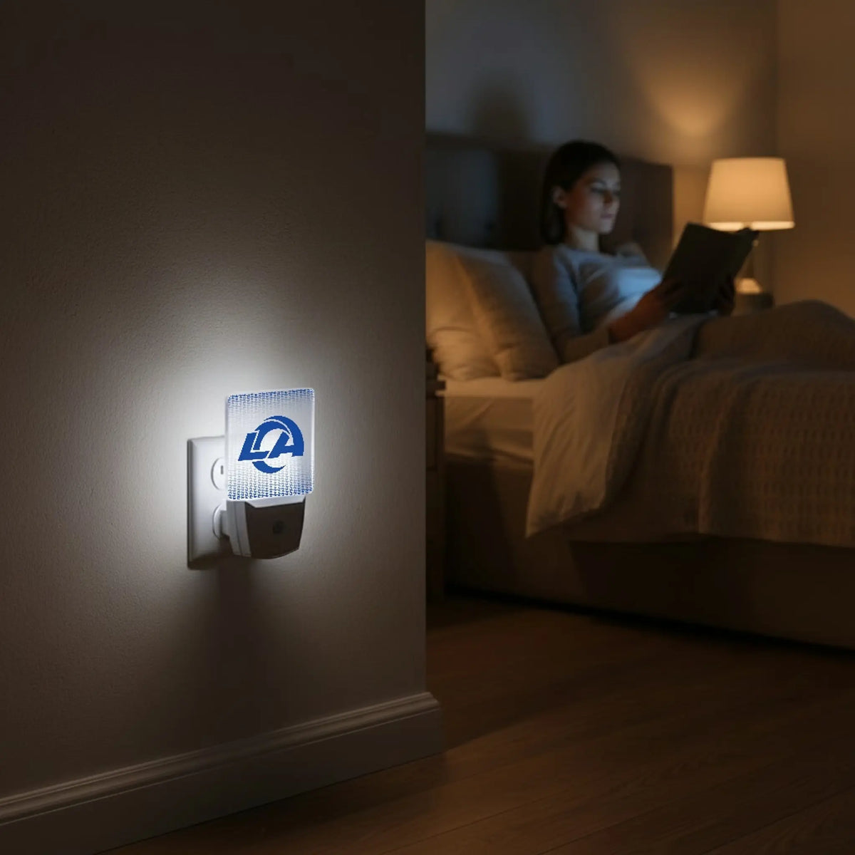 Los Angeles Rams Linen Night Light 2-Pack - Lifestyle