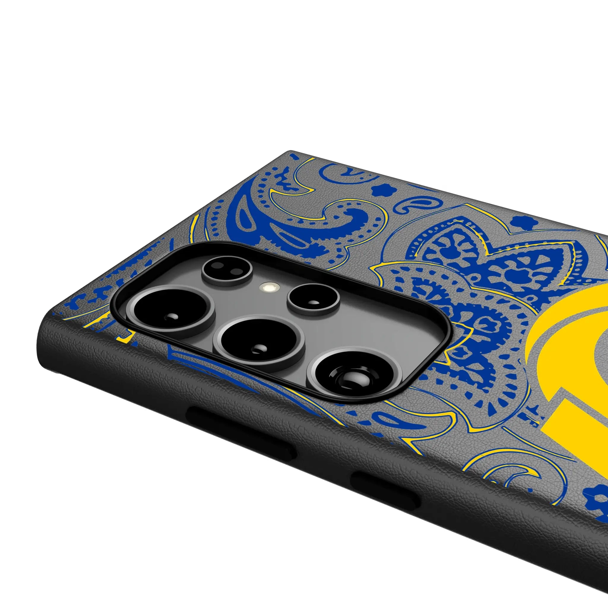 Los Angeles Rams Paisley Galaxy MagSafe Compatible Phone Case for Samsung Galaxy - Detail