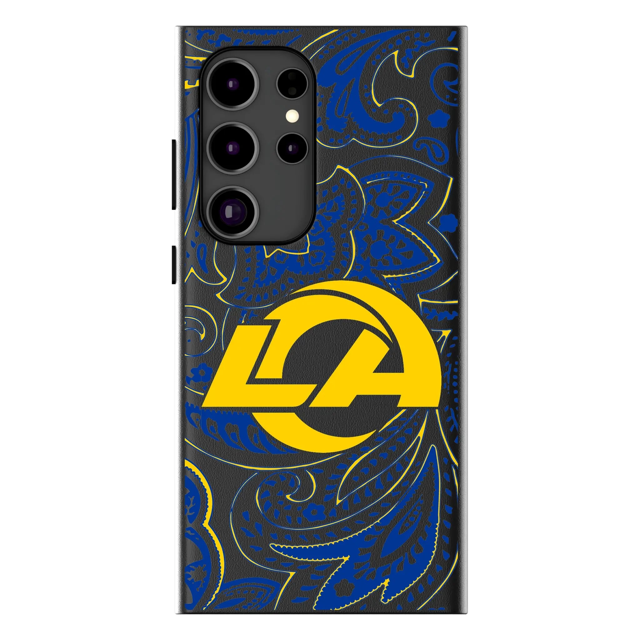 Los Angeles Rams Paisley Galaxy MagSafe Compatible Phone Case for Samsung Galaxy