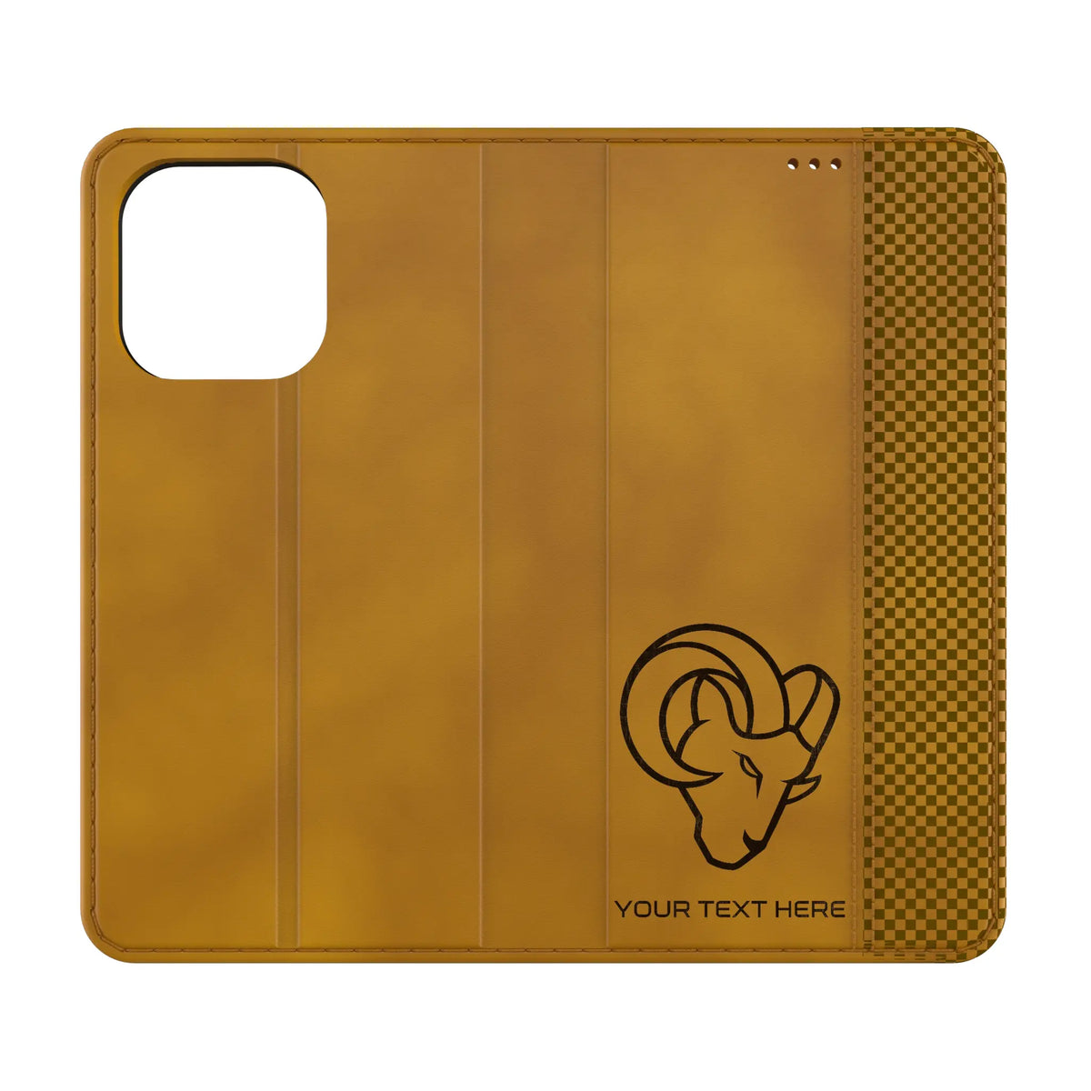Los Angeles Rams Personalized Burn iPhone Folio Phone Case for Apple iPhone