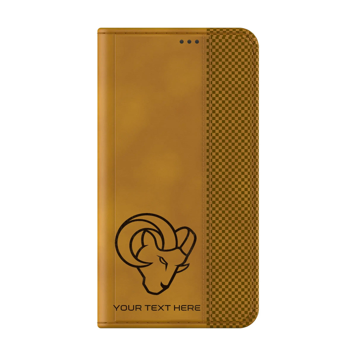 Los Angeles Rams Personalized Burn Galaxy Folio Phone Case for Samsung Galaxy