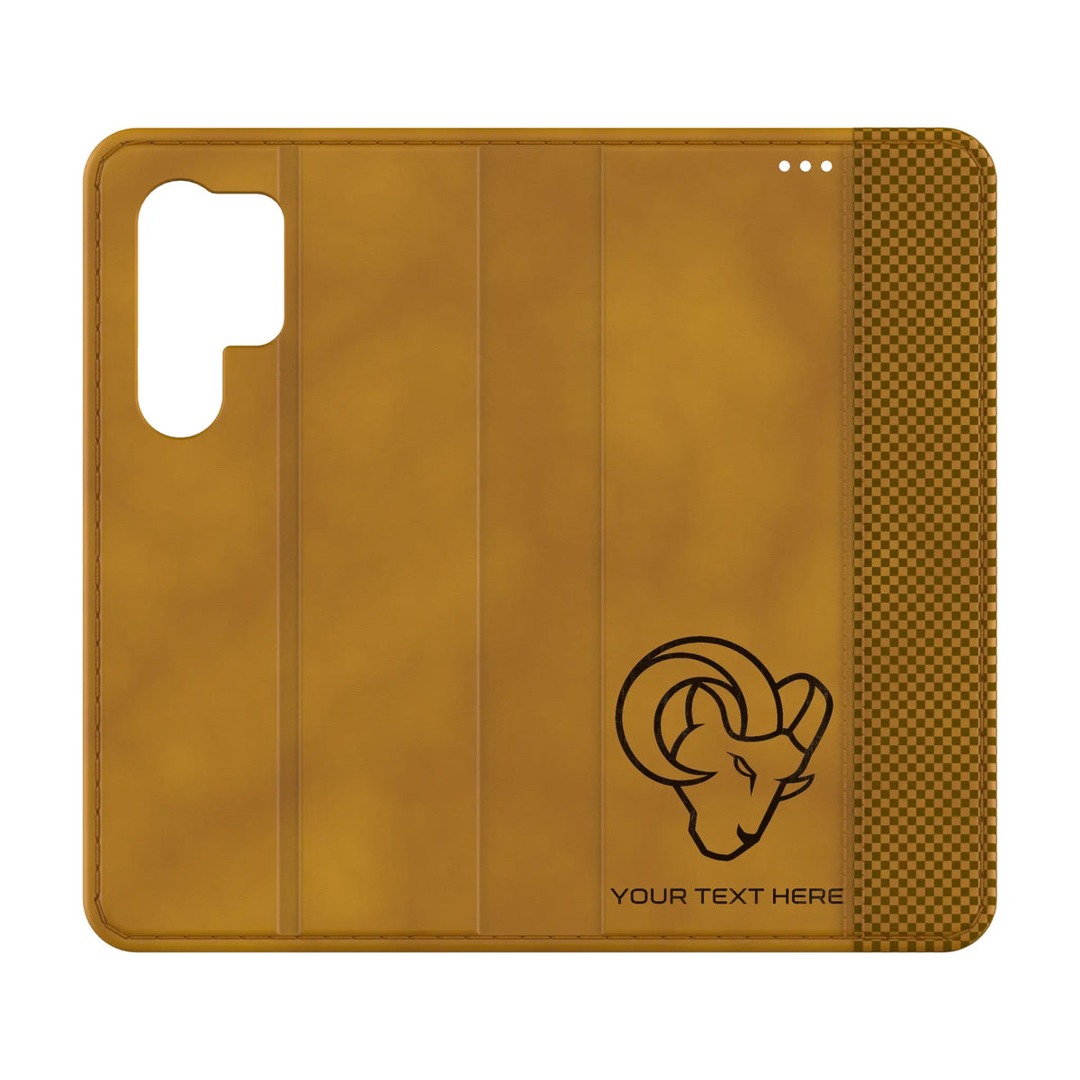 Los Angeles Rams Personalized Burn Galaxy Folio Phone Case for Samsung Galaxy
