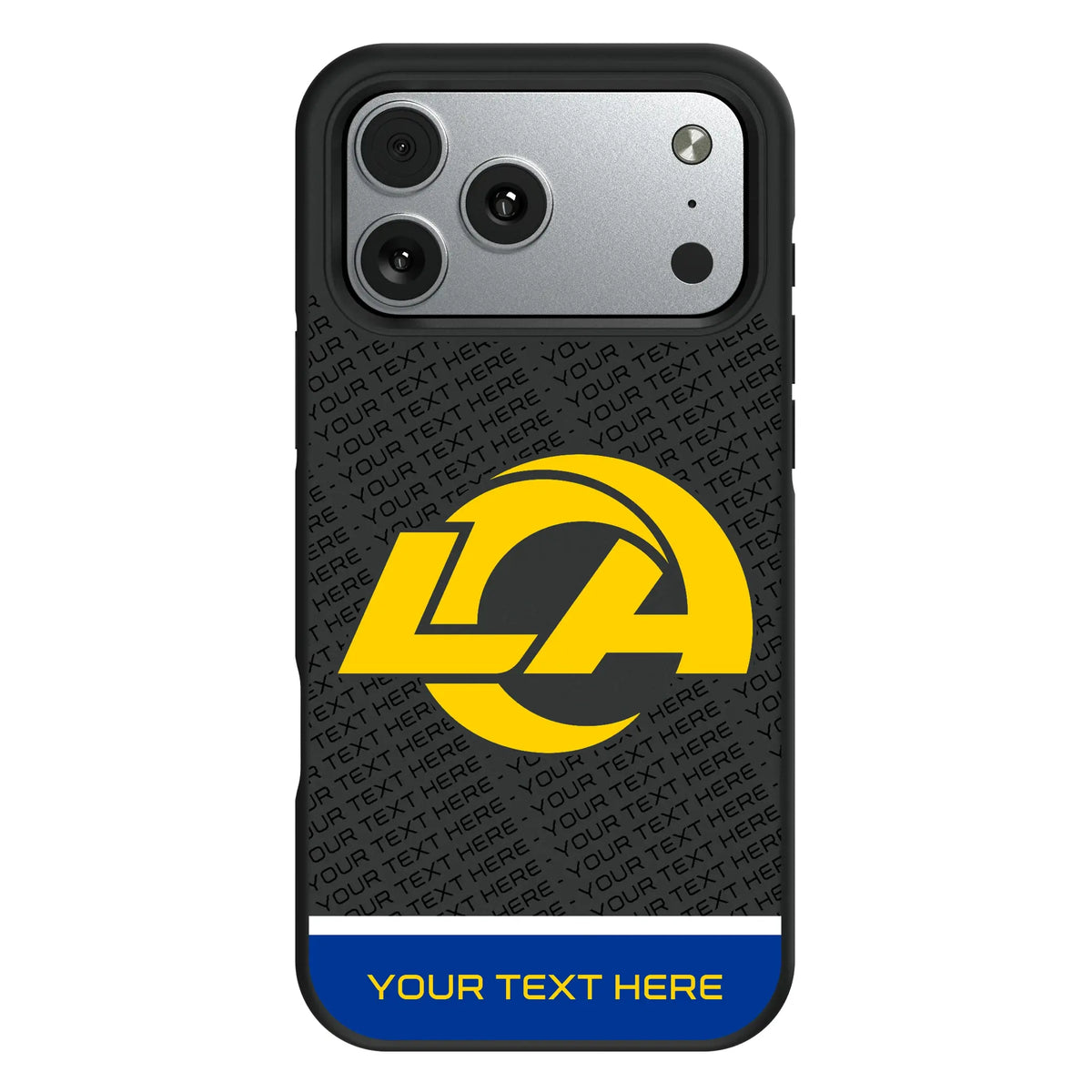 Los Angeles Rams Personalized EndZone Plus iPhone Bump Phone Case for Apple iPhone#Device_iPhone 17 Pro Max