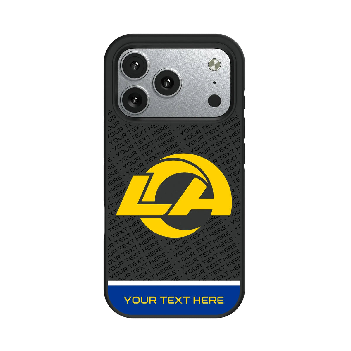 Los Angeles Rams Personalized EndZone Plus iPhone Bump Phone Case for Apple iPhone#Device_iPhone 17 Pro