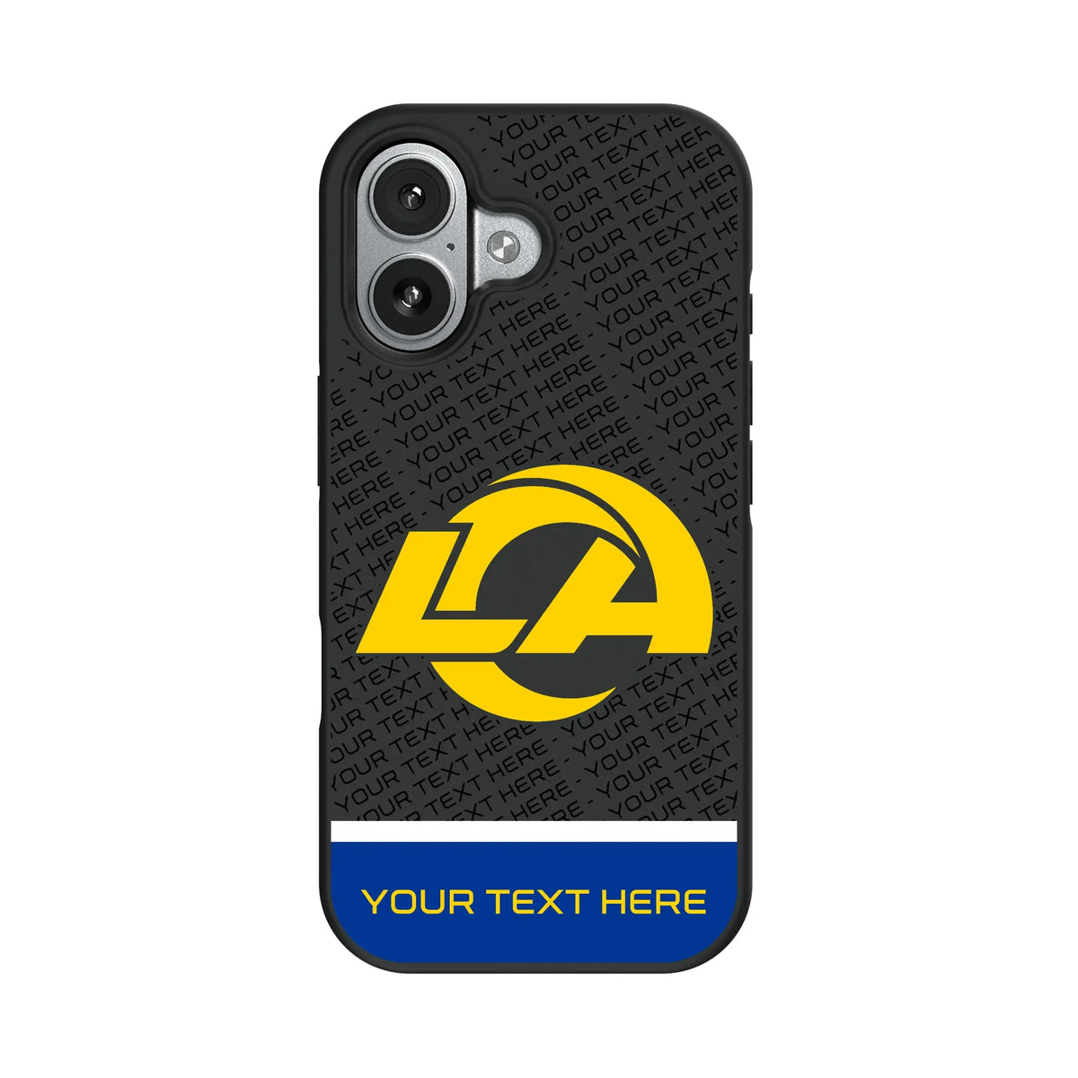 Los Angeles Rams Personalized EndZone Plus iPhone Bump Phone Case for Apple iPhone#Device_iPhone 17
