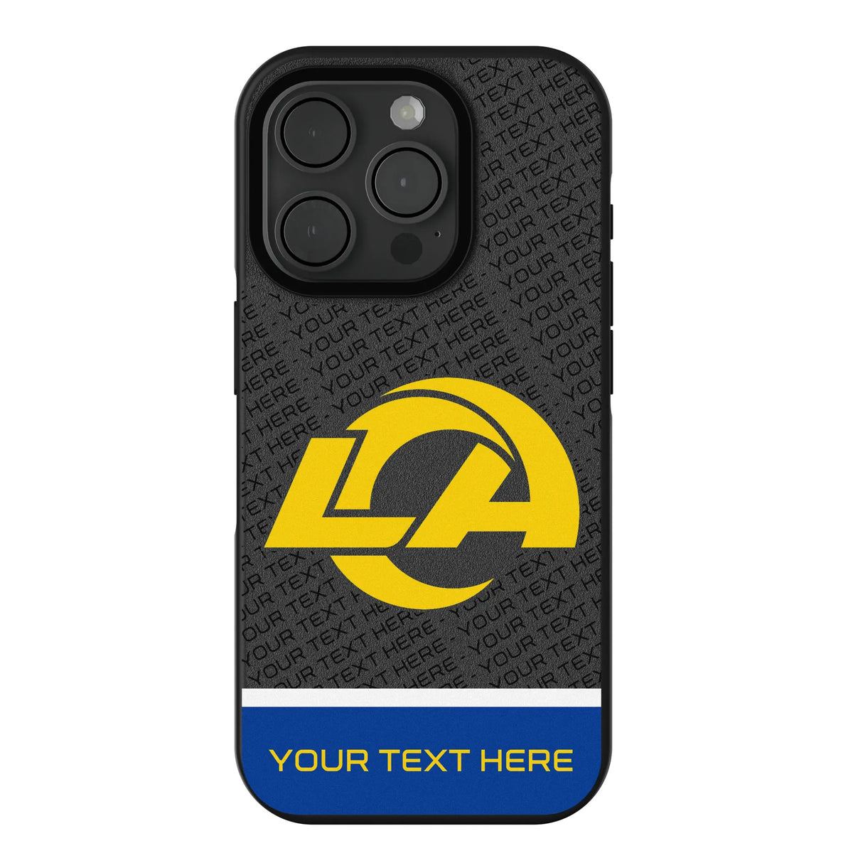Los Angeles Rams Personalized EndZone Plus iPhone Bump Phone Case for Apple iPhone