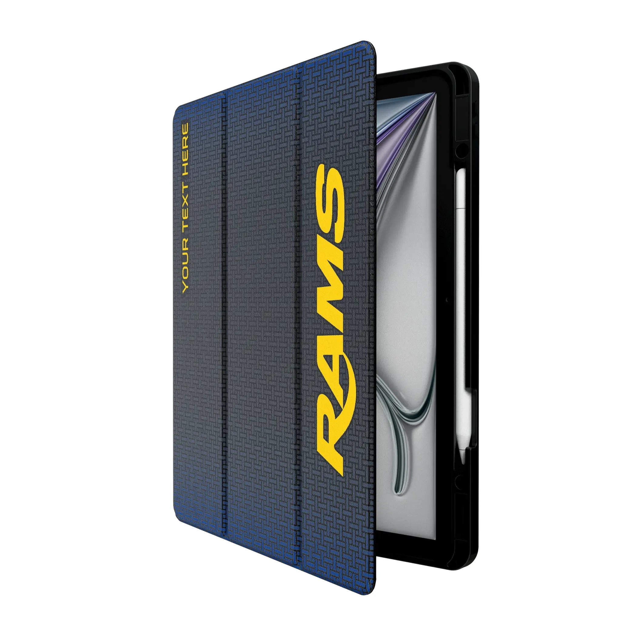 Los Angeles Rams Personalized Linen iPad Tablet Case for Apple iPad