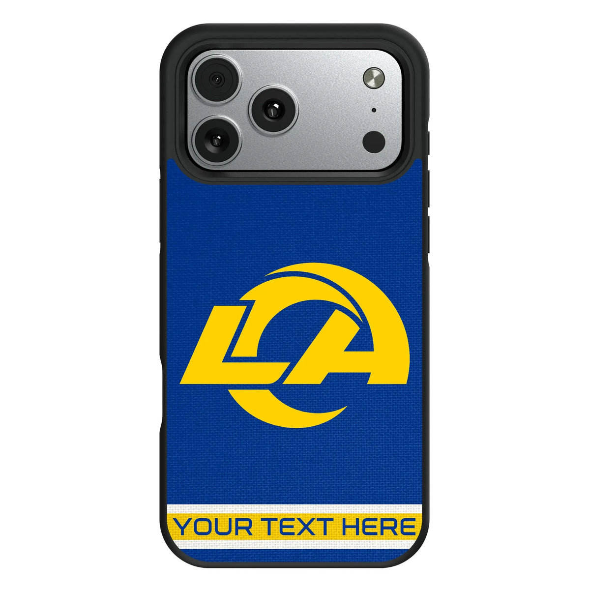 Los Angeles Rams Personalized Stripe iPhone Bump Phone Case for Apple iPhone#Device_iPhone 17 Pro Max