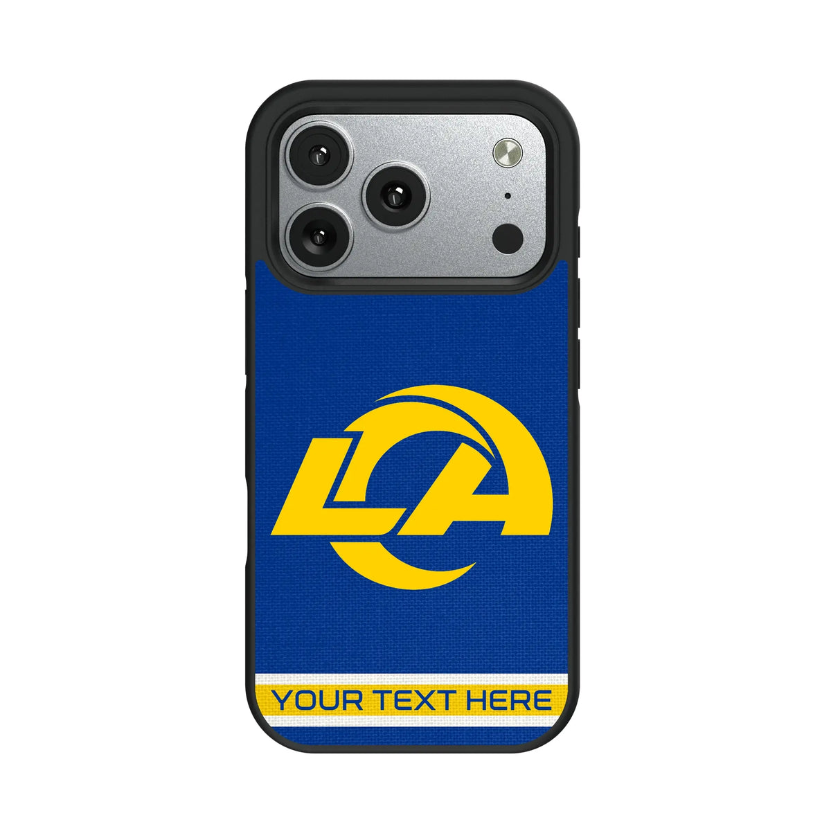 Los Angeles Rams Personalized Stripe iPhone Bump Phone Case for Apple iPhone#Device_iPhone 17 Pro