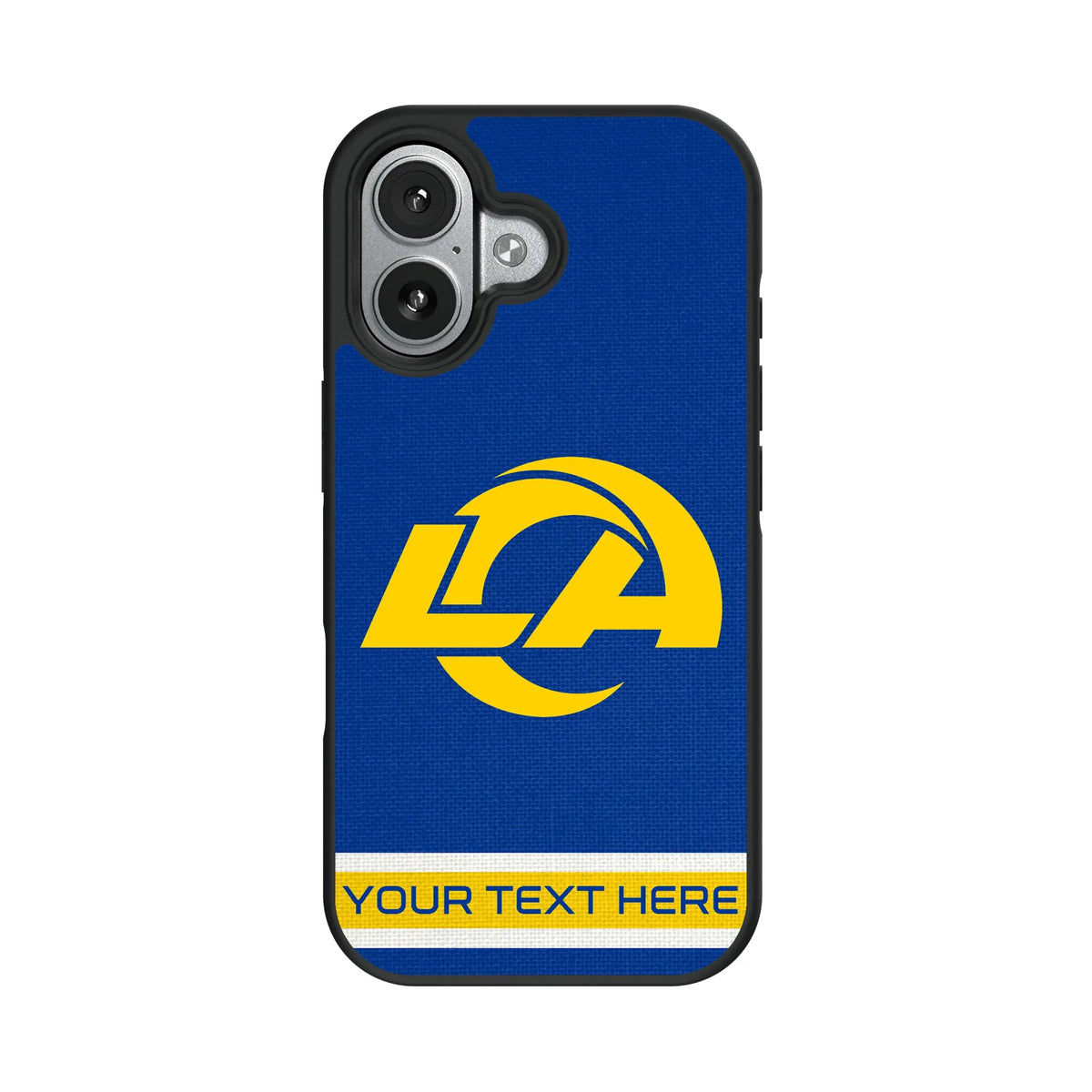 Los Angeles Rams Personalized Stripe iPhone Bump Phone Case for Apple iPhone#Device_iPhone 17